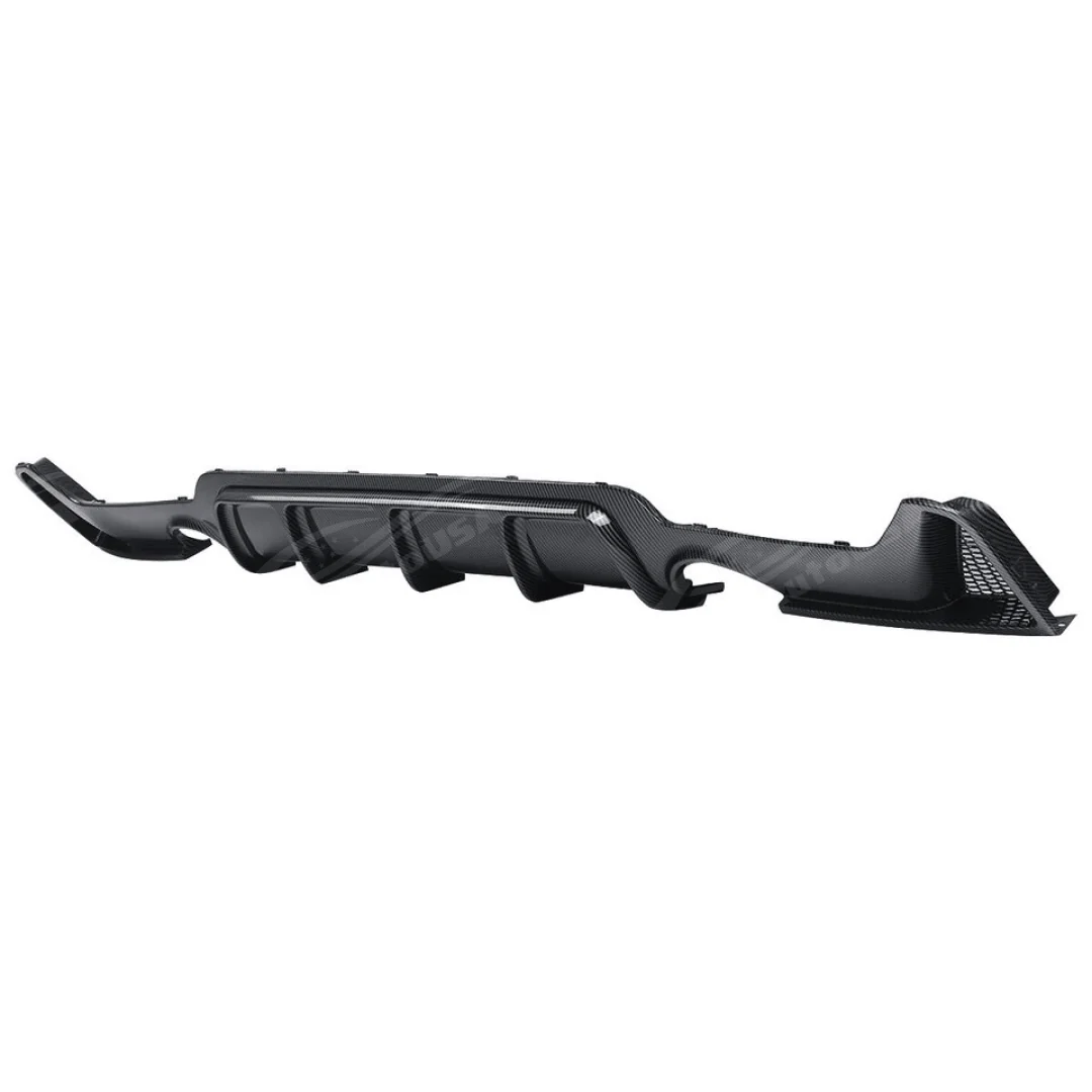 Fits 2014-2020 BMW F32 435i M Sport Duo Exhaust Carbon Fiber Print Rear Diffuser - Image 2
