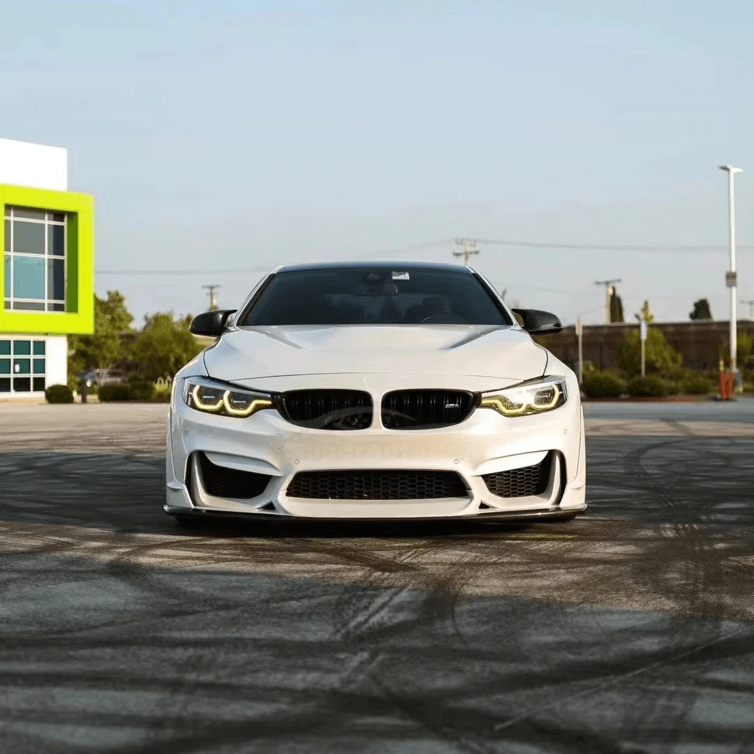 2015-2020 BMW M3 F80 + F83 F82 M4 - Front Bumper Side Winglets - Matte Black - Image 8