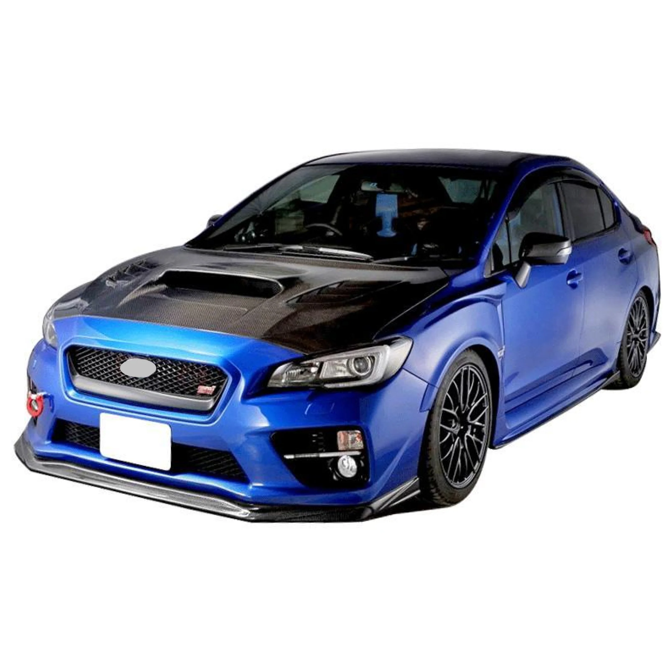 2015-2021 Subaru WRX STI VA -  Front Lip Extension - Carbon Fiber Print - Image 5