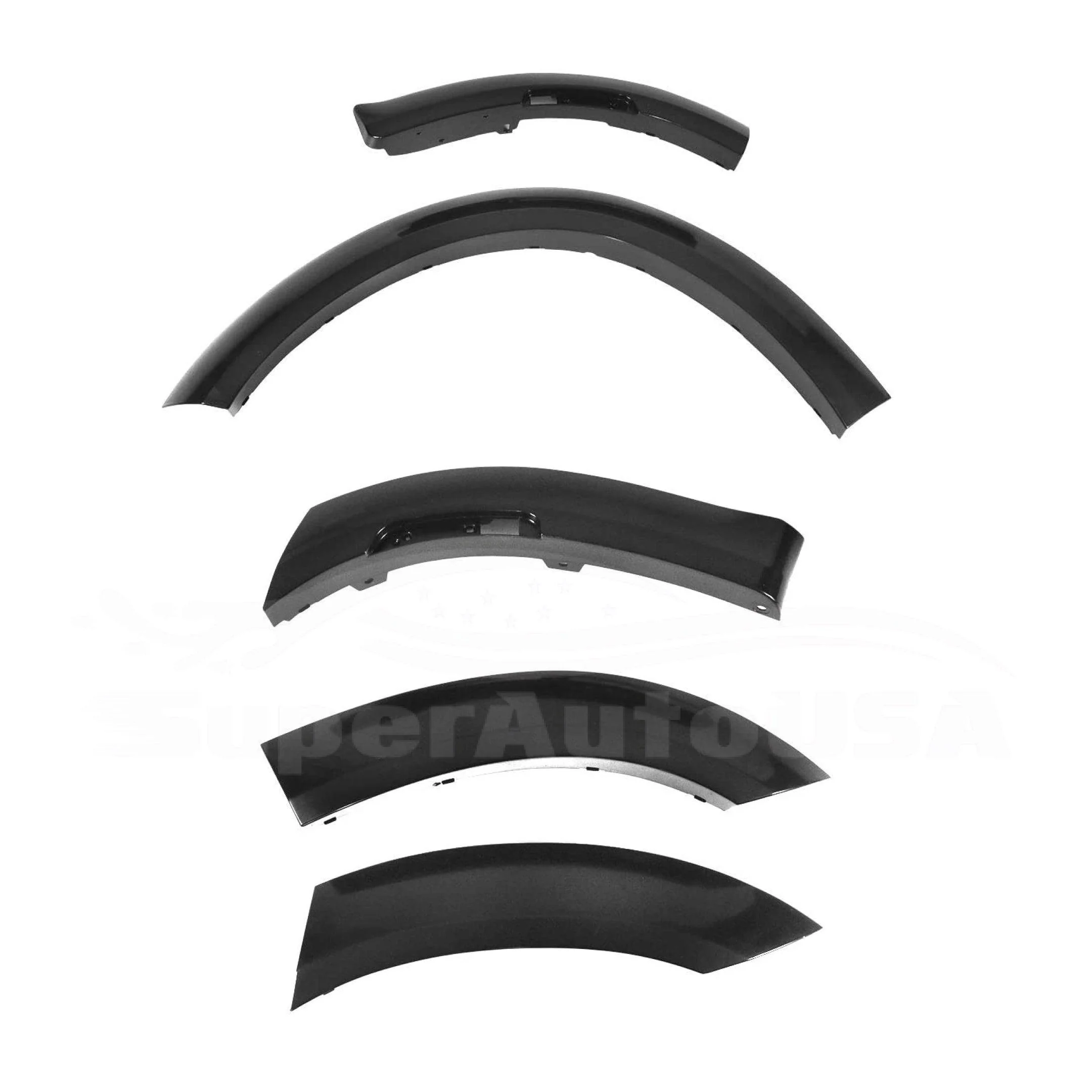 Fits 2015-2023 Dodge Charger Wide Body Style Set Black Wheel Cover Fender Flares - Image 5