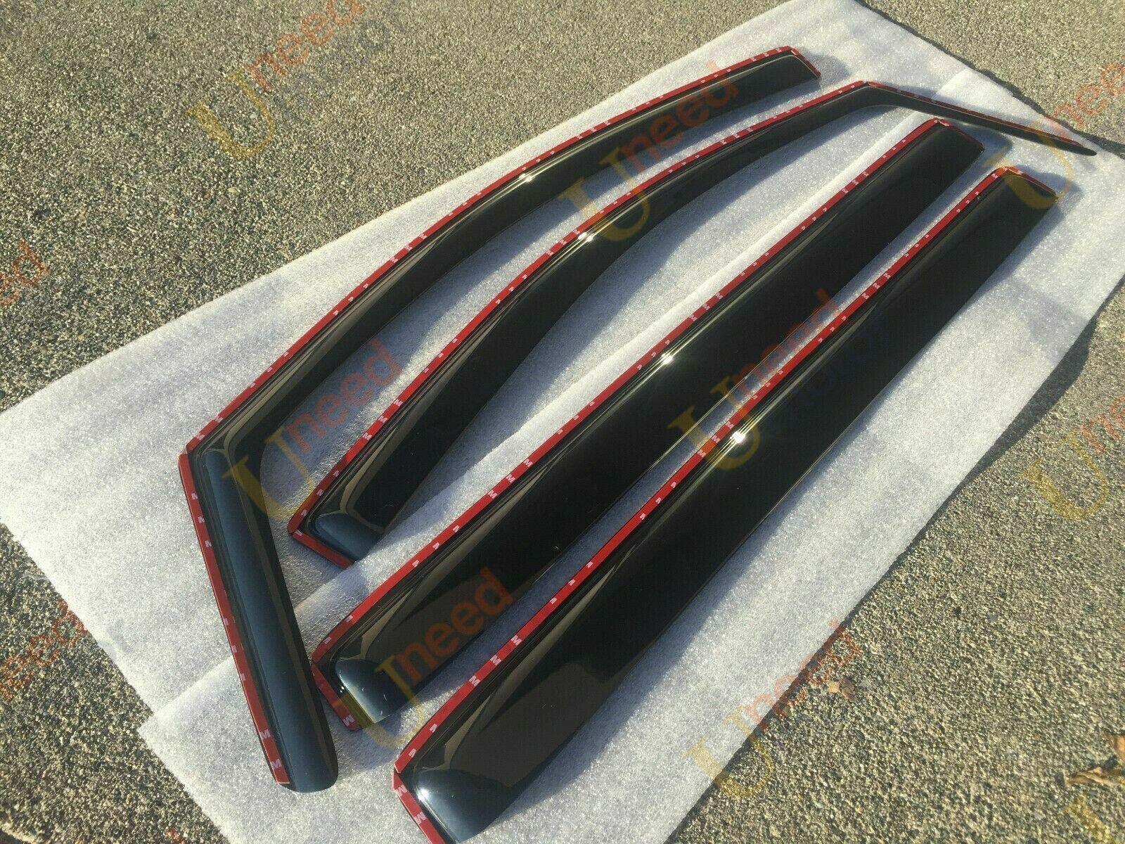 Fits 2016-2020 Audi A3 In-Channel Window Vent Visors Rain Guard Shade Protector - Image 4