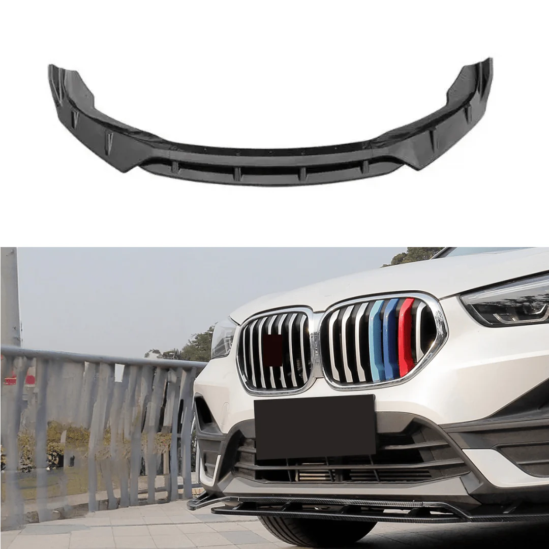 Fits 2016-2022 BMW X1 F48 Carbon Fiber Print Front Splitter Lips Spoiler