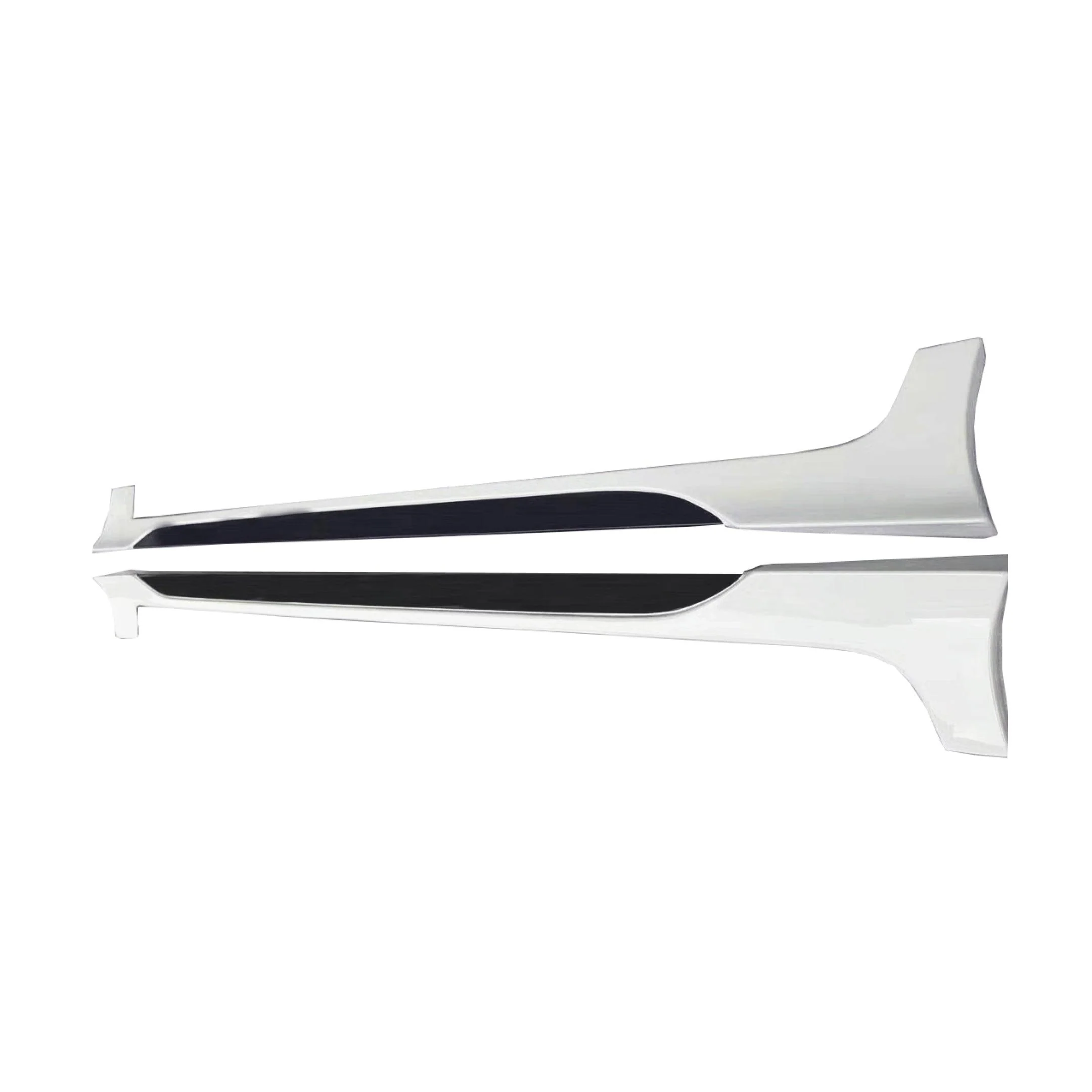 For Hyundai Elantra 2017-2020 JDM Style Side Body Skirts (Glossy Black & White) - Image 3