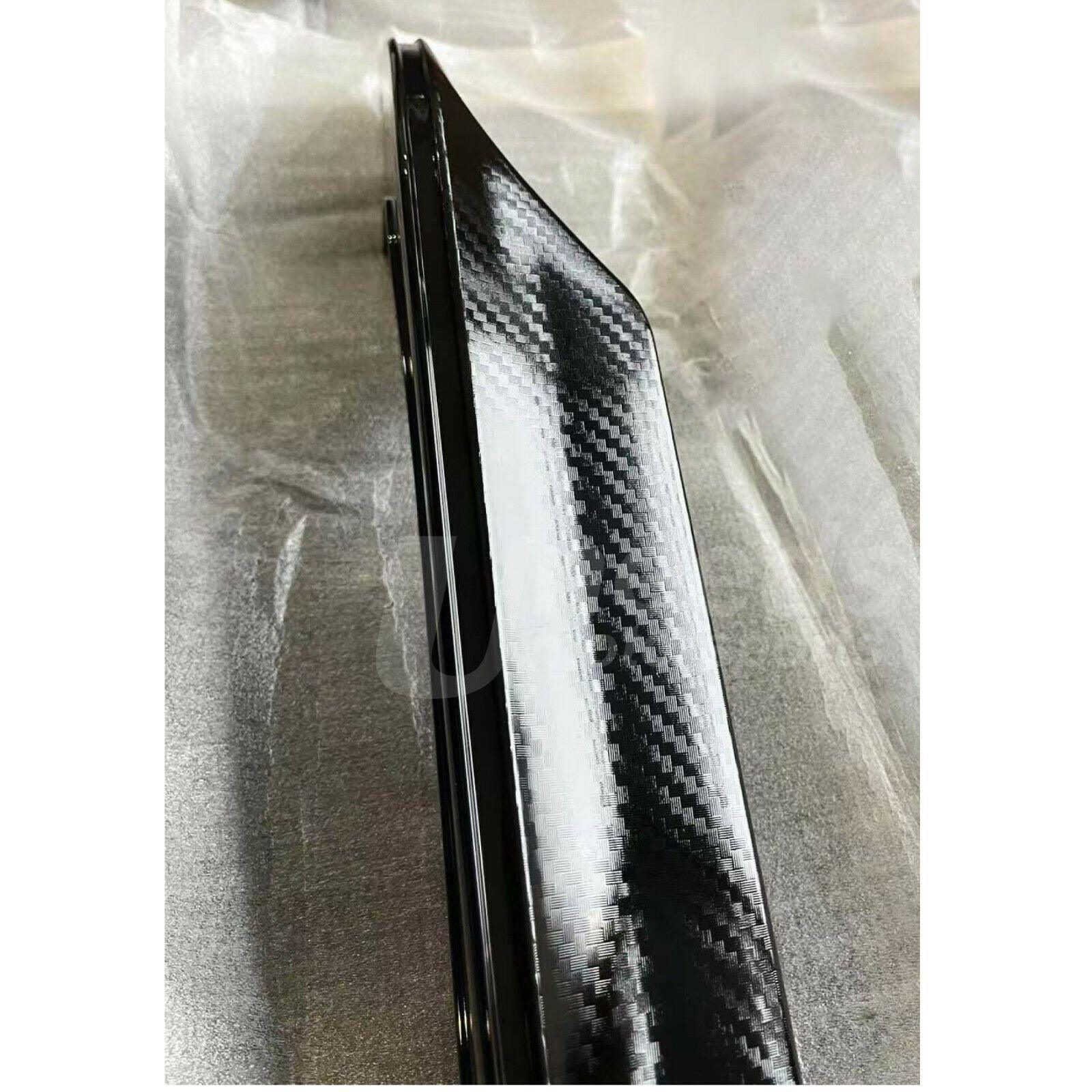 Fits 2017-2021 Honda Civic Hatchback Type R Style Rear Bumper Lip Spoiler Diffuser (Glossy Carbon Fiber Print Red) - Image 4