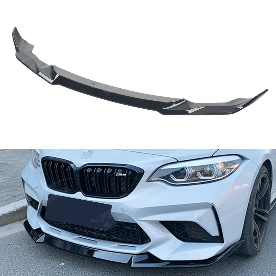 Fits 2019-21 BMW F87 M2 CS Style Front Bumper Lip Splitter - Image 8