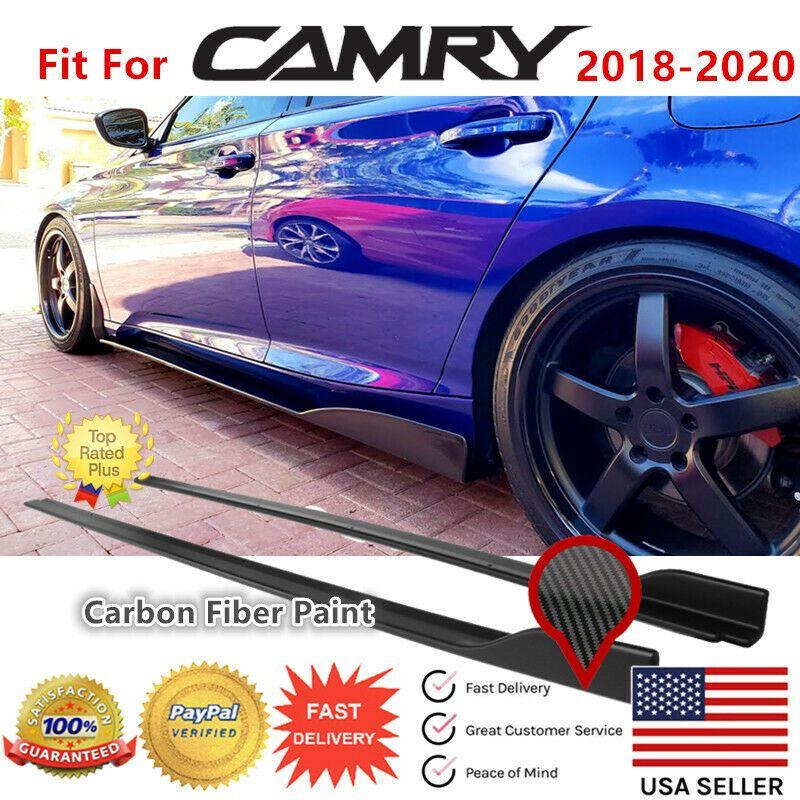 Side Skirt - Carbon Fiber Print Fits Toyota Camry 2018-2024 - Image 4
