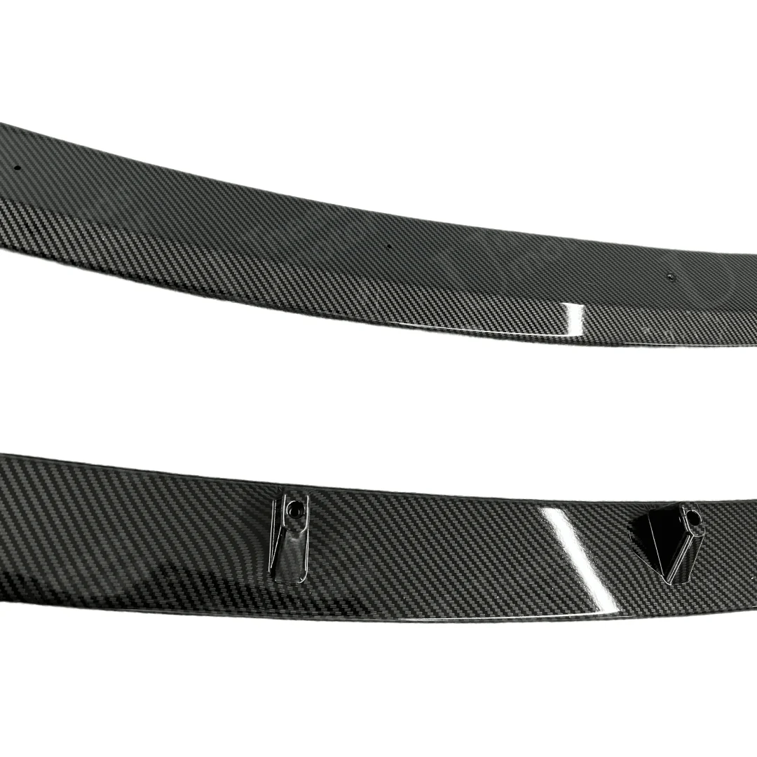 Fits 2018-2023 BMW X3 G01 Gloss Black/ Carbon Fiber Print Front Bumper Lip Spoiler - Image 6
