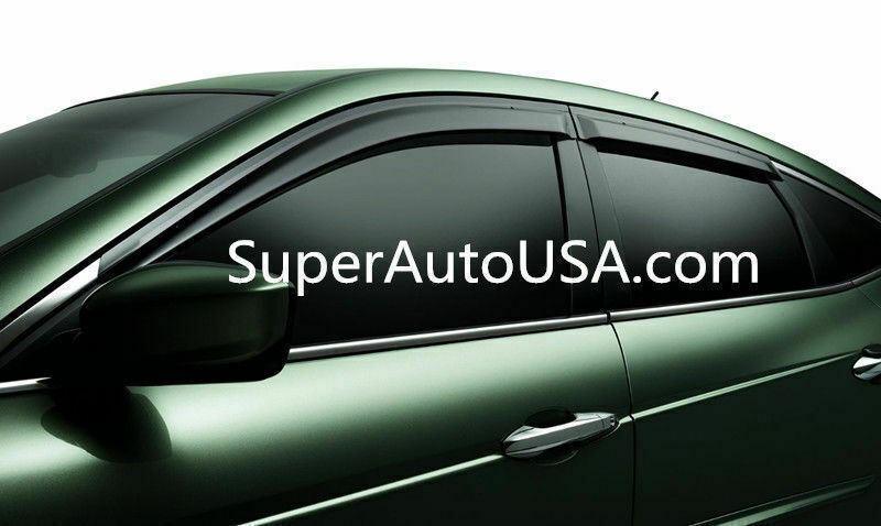 Fit 2018-2021 Infiniti Q50 Out-Channel Vent Window Visors Rain Sun Wind Guards Shade Deflectors - Image 3