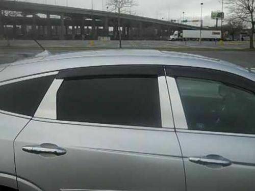 Fit 2018-2021 Infiniti Q50 Out-Channel Vent Window Visors Rain Sun Wind Guards Shade Deflectors - Image 6