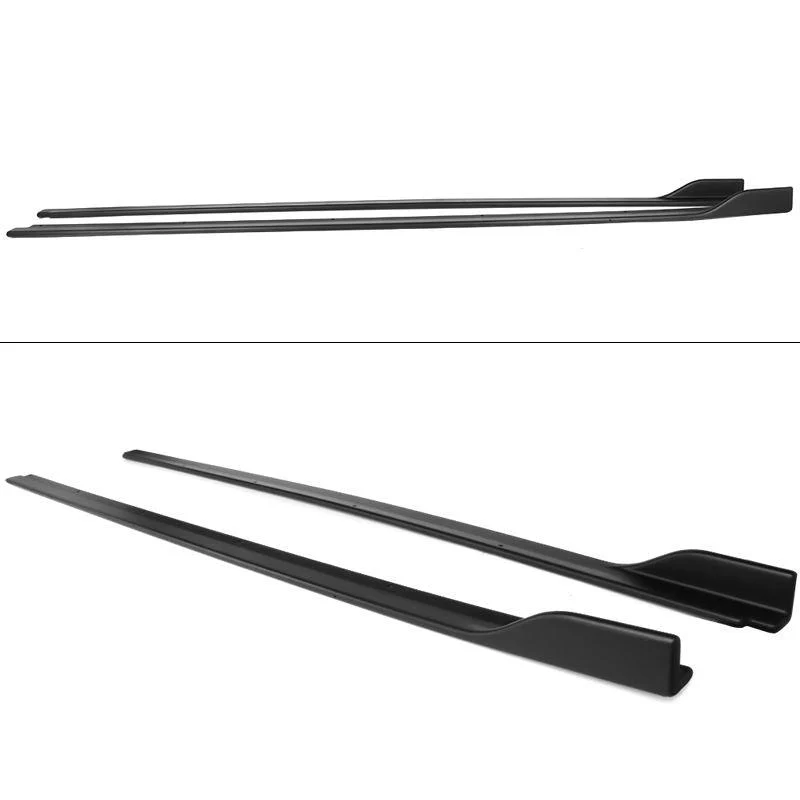 Fits 2018-2023 Toyota Camry Set of 2 Side Body Skirts Extensions Gloss Black - Image 2