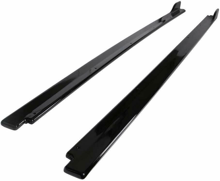 Fits 2018-2023 Toyota Camry Set of 2 Side Body Skirts Extensions Gloss Black - Image 3