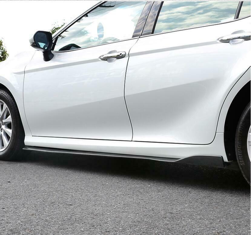 Fits 2018-2023 Toyota Camry Set of 2 Side Body Skirts Extensions Gloss Black - Image 7