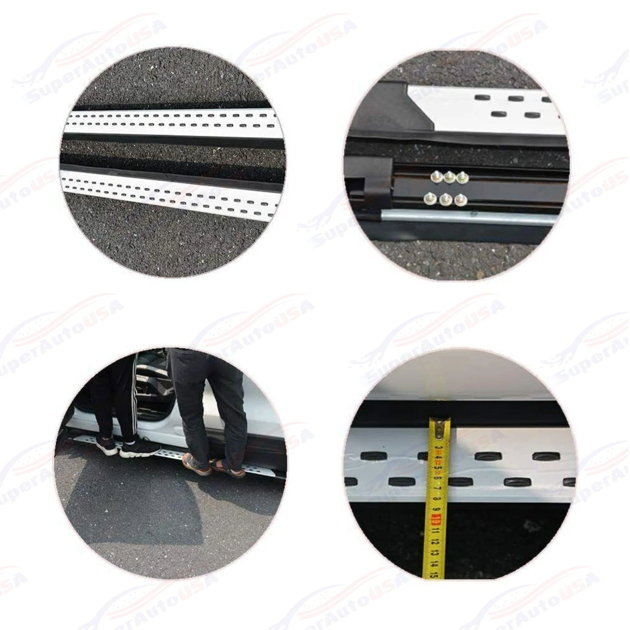 Fits 2018-2023 Kona Set Door Step Running Boards Side Step Nerf Bar - Image 11