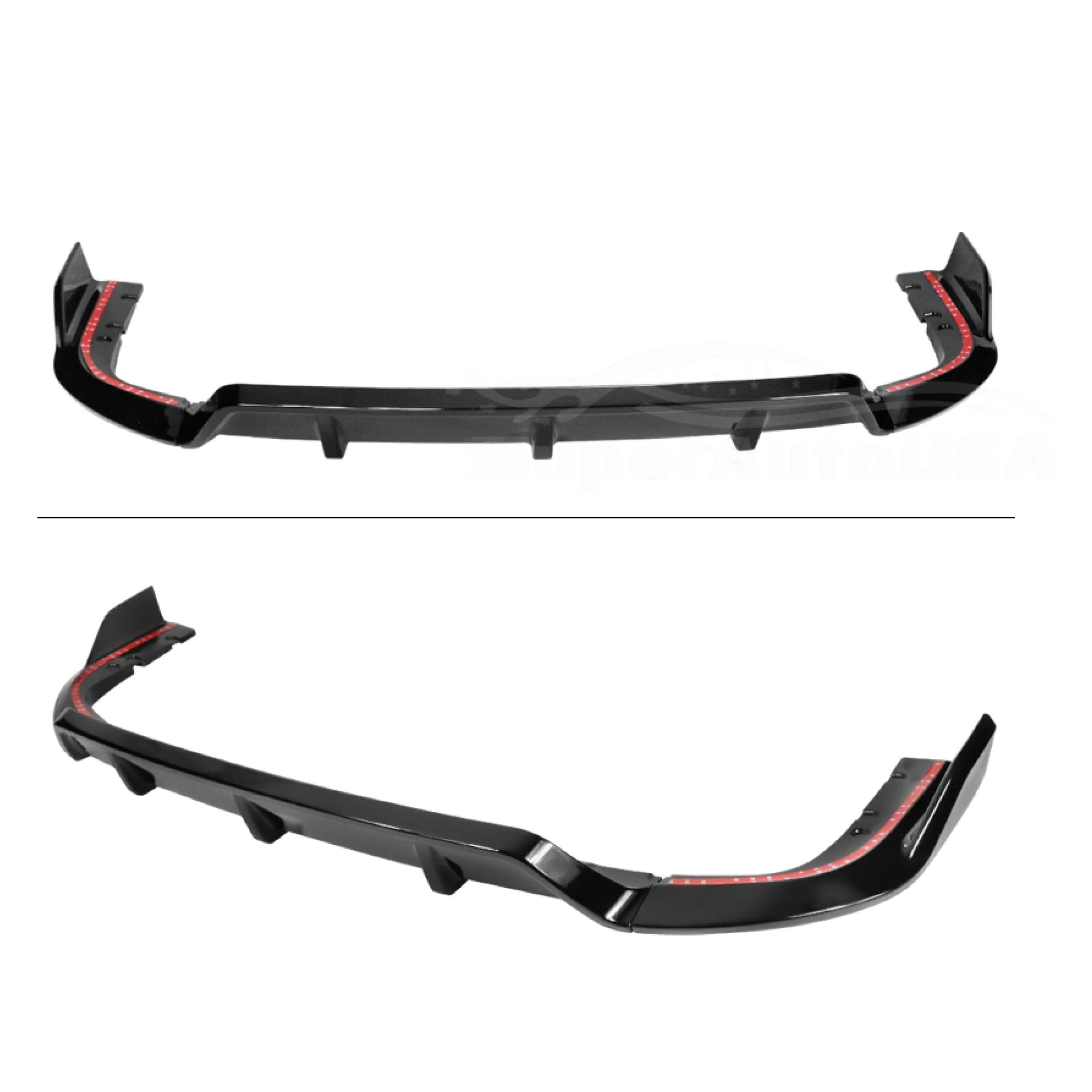 Fits 2019-2026 BMW G05 X5 with M Sport Rear Bumper Lip Diffuser (Gloss Black) - Image 5