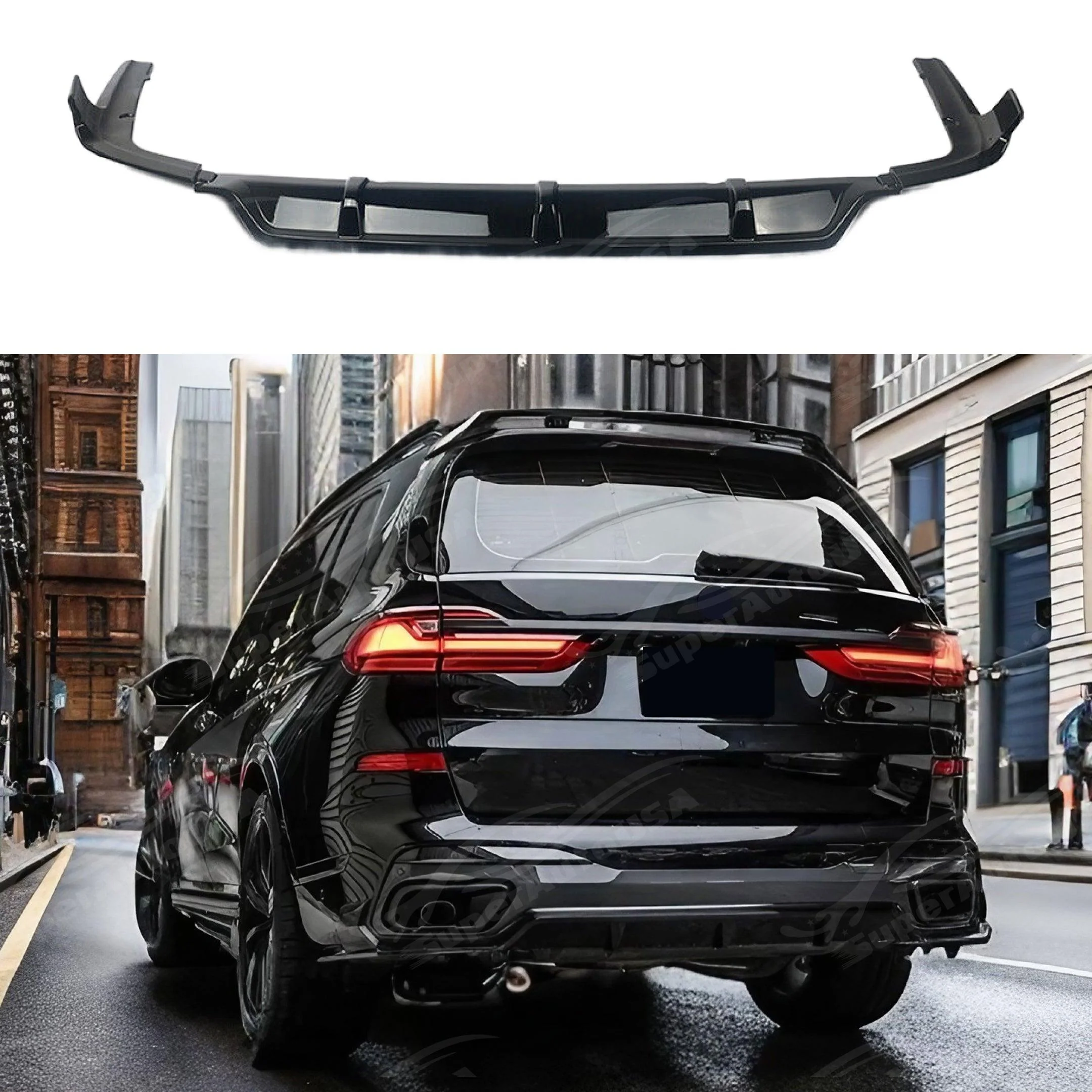 Fits 2023-2025 BMW G07 X7 LCI Gloss Black M Performance Style Full Body Kit - Image 12
