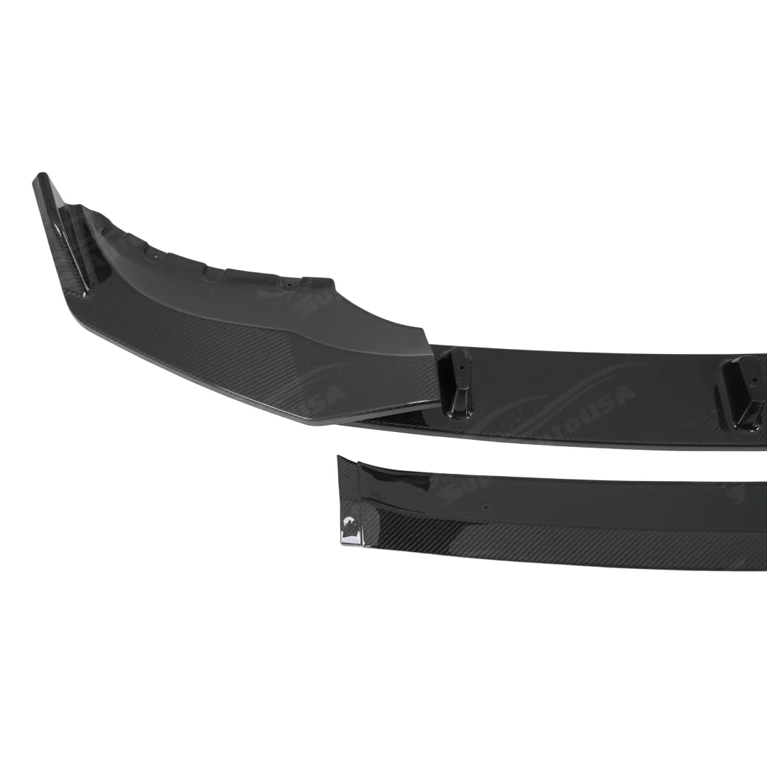 Fits 2019-2023 BMW G05 X5 M Sport Real Carbon Fiber Front Bumper Lip - Image 2