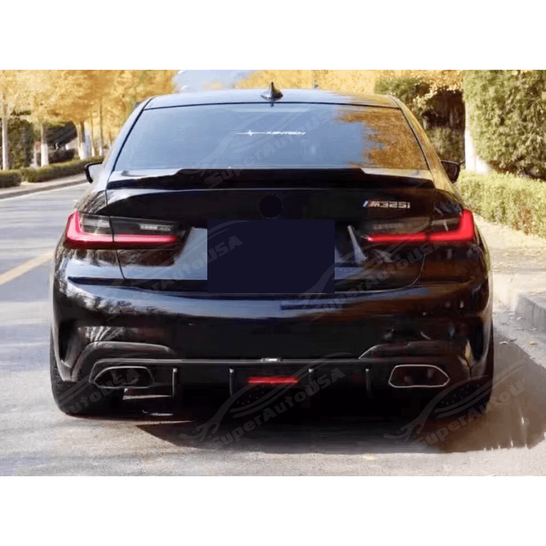 Fits 2019-2024 BMW 3-Series G20 330i M340i Gloss Black Rear Trunk Spoiler Wing - Image 7