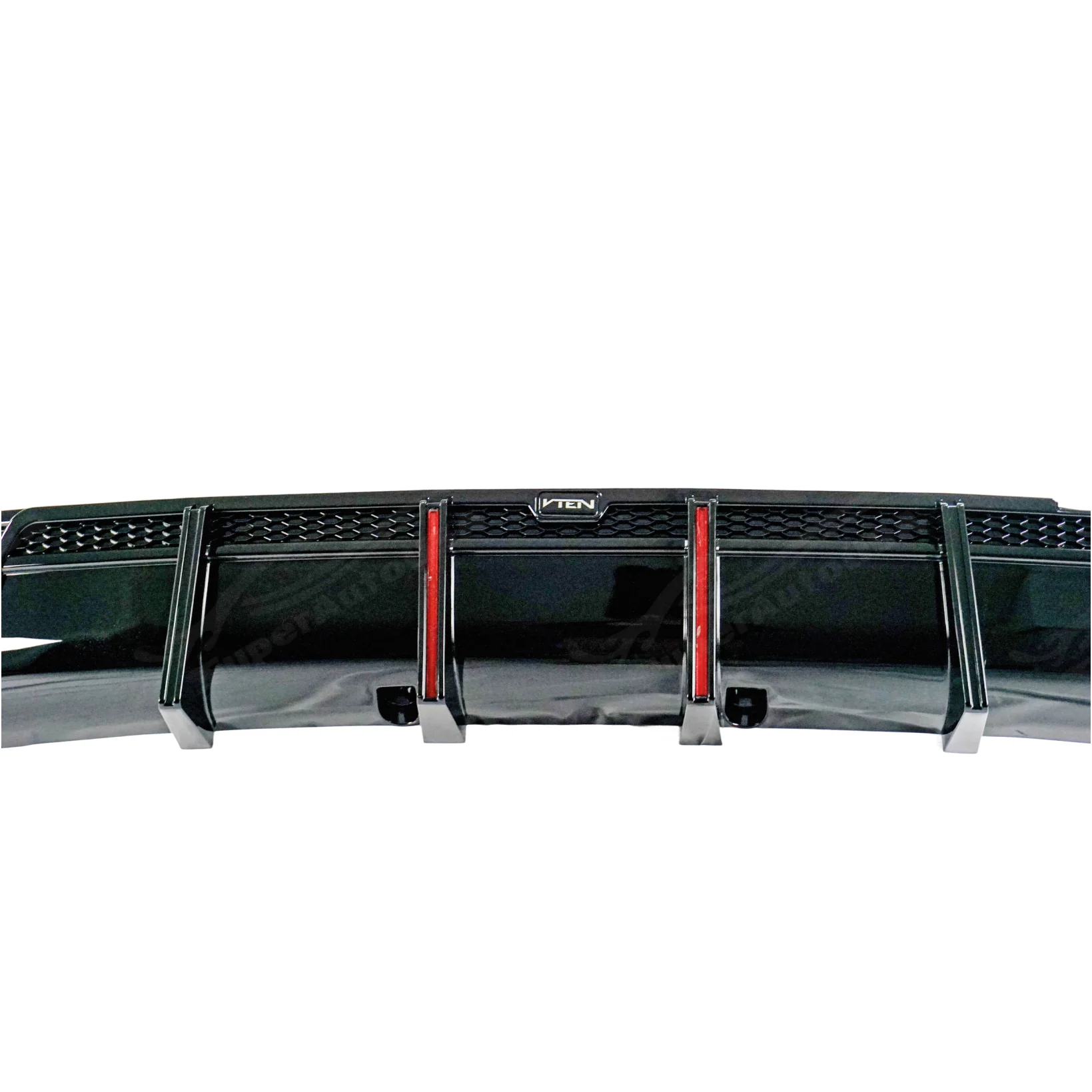 Fits 2019-2026 BMW X5 G05 Gloss Black Rear Diffuser Bumper lip with LED Break Light & Corner Splitters - Image 17