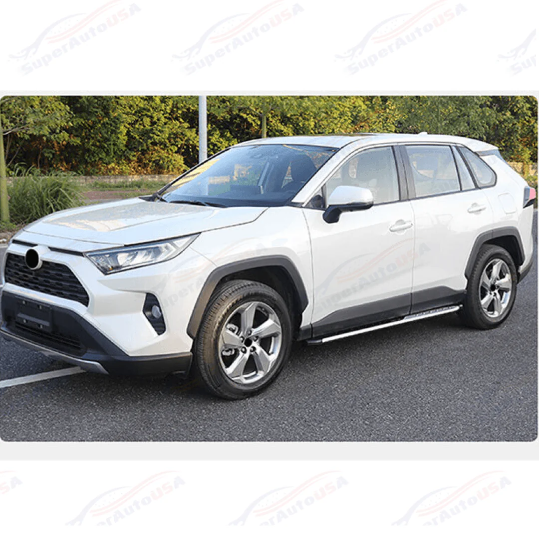 Fits 2019-2025 Toyota RAV4 2 Pcs Door Step Running Boards Side Step Nerf Bar - Image 8
