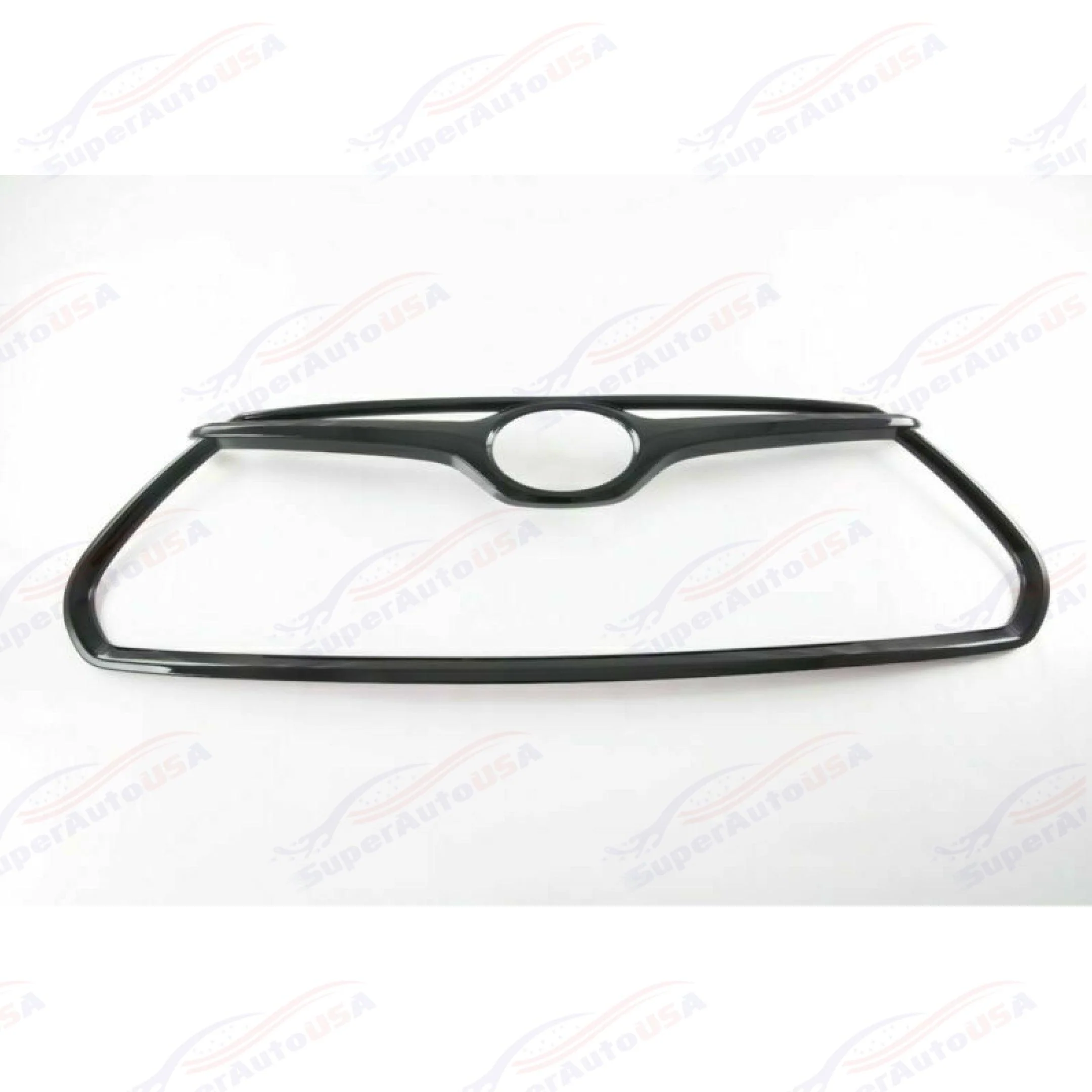 Fits 2020-2024 Toyota Highlander Gloss Black ABS Frame Front Grille Cover Trim - Image 5