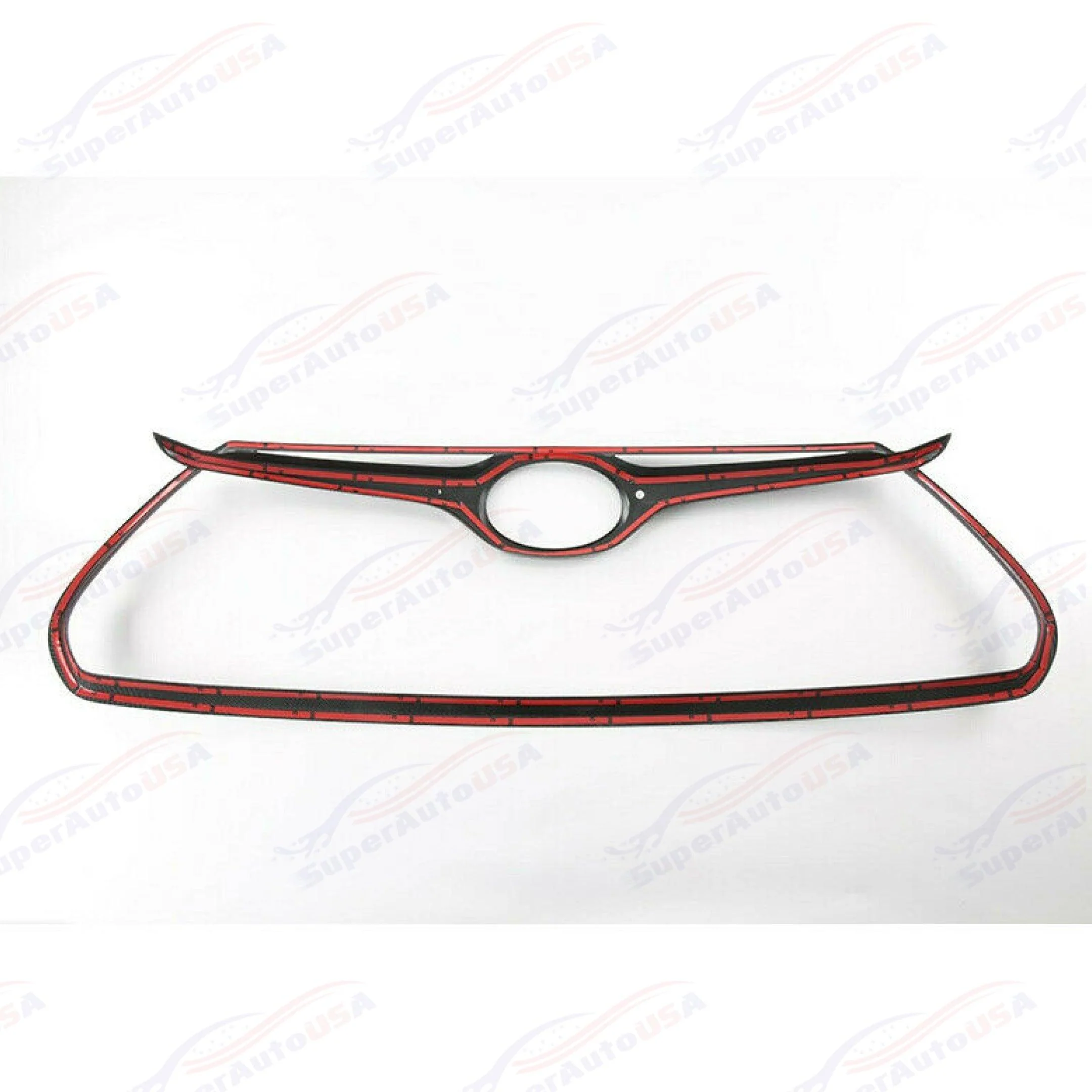 Fits 2020-2024 Toyota Highlander Gloss Black ABS Frame Front Grille Cover Trim - Image 7