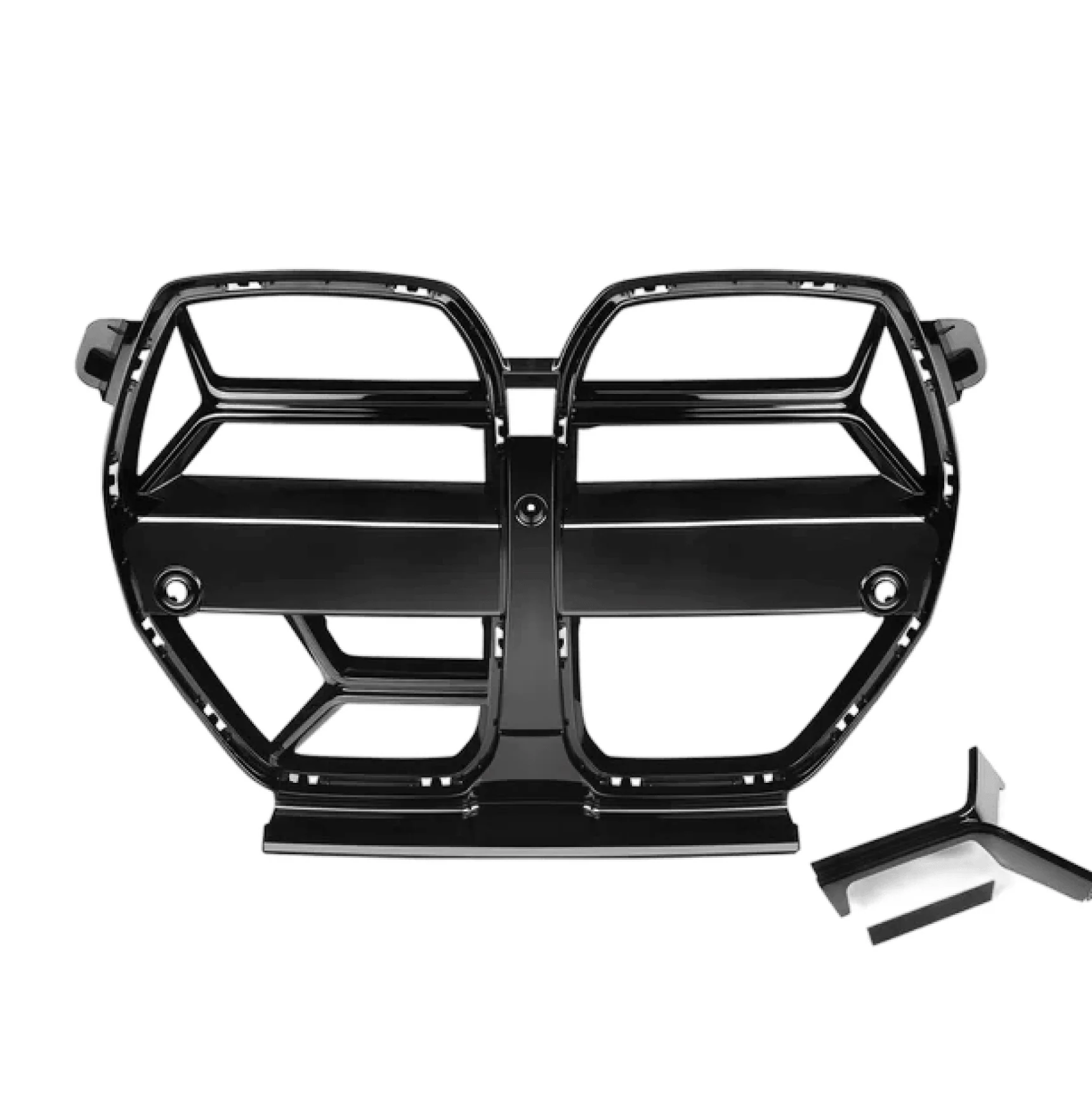 2020-2024 BMW G80 G81 M3 + G82 G83 M4 - CSL Style Front Kidney Grill - Gloss Black - Image 5