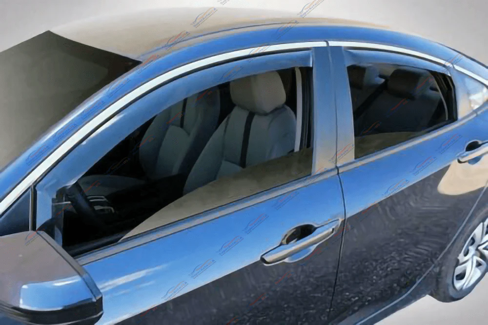 Fits 2020-2025 Hyundai Sonata In-Channel Window Visors Rain Sun Guards - Image 5