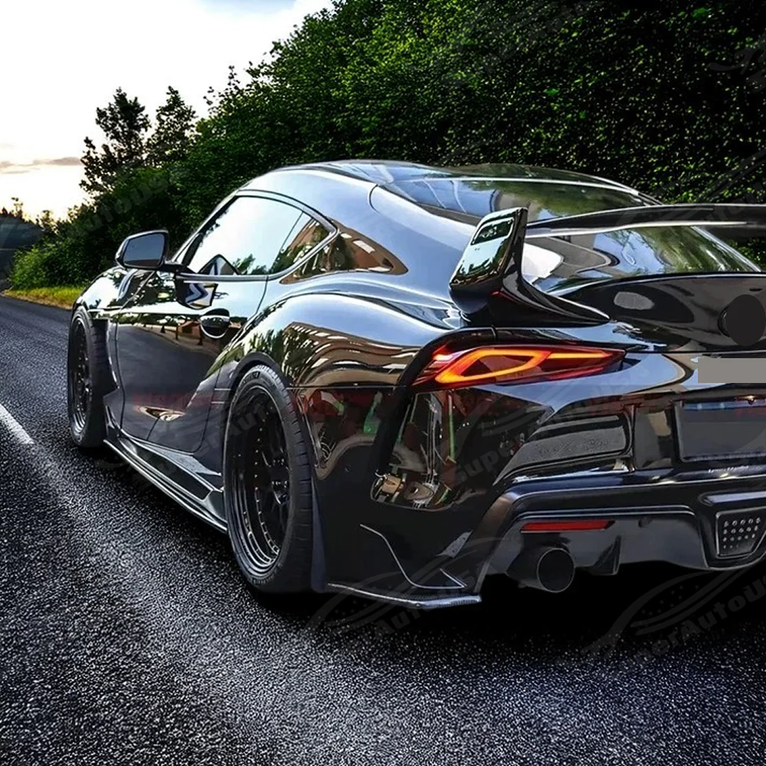 Fits 2020-2025 Toyota GR Supra Real Carbon Fiber Rear Trunk Lip Spoiler Wing - Image 9