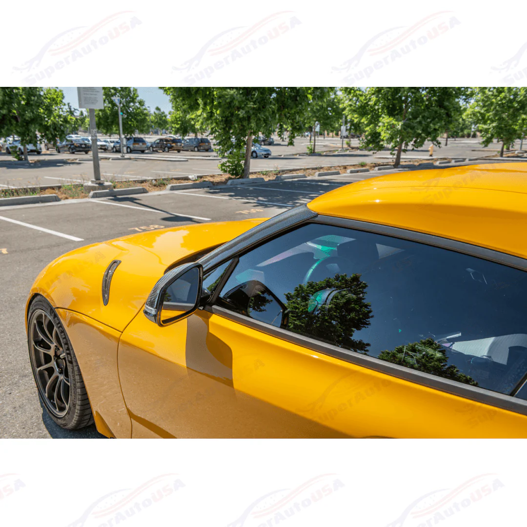 Fits 2020-Up Toyota GR Supra Carbon Fiber A-Pillar Panel Cover - Image 6
