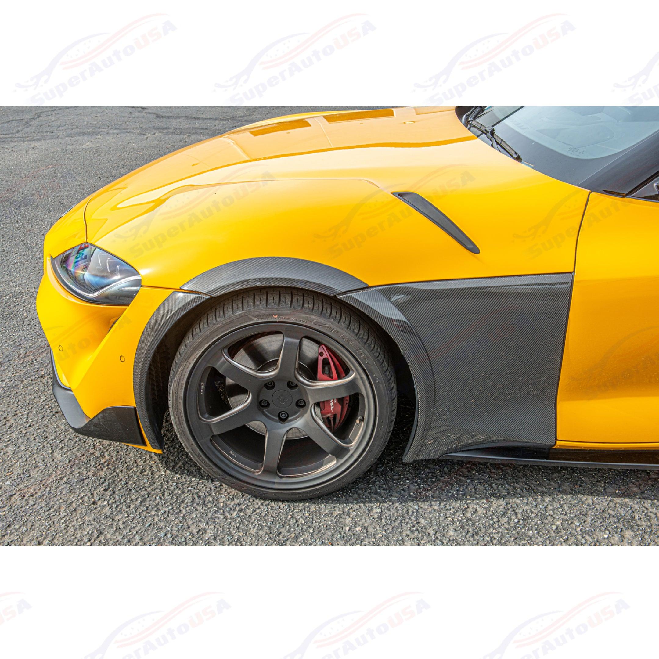 Fits 2020-Up Toyota GR Supra Carbon Fiber Add-on Side Fender Flare - Image 4