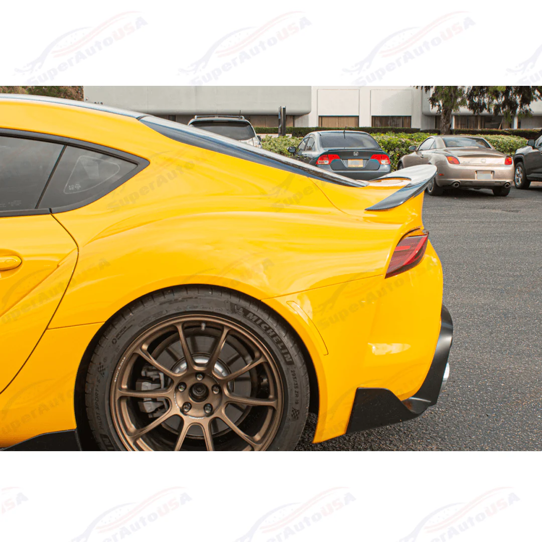 Fits 2020-UP Toyota GR Supra Carbon Fiber Rear Trunk Spoiler Wing - Image 10