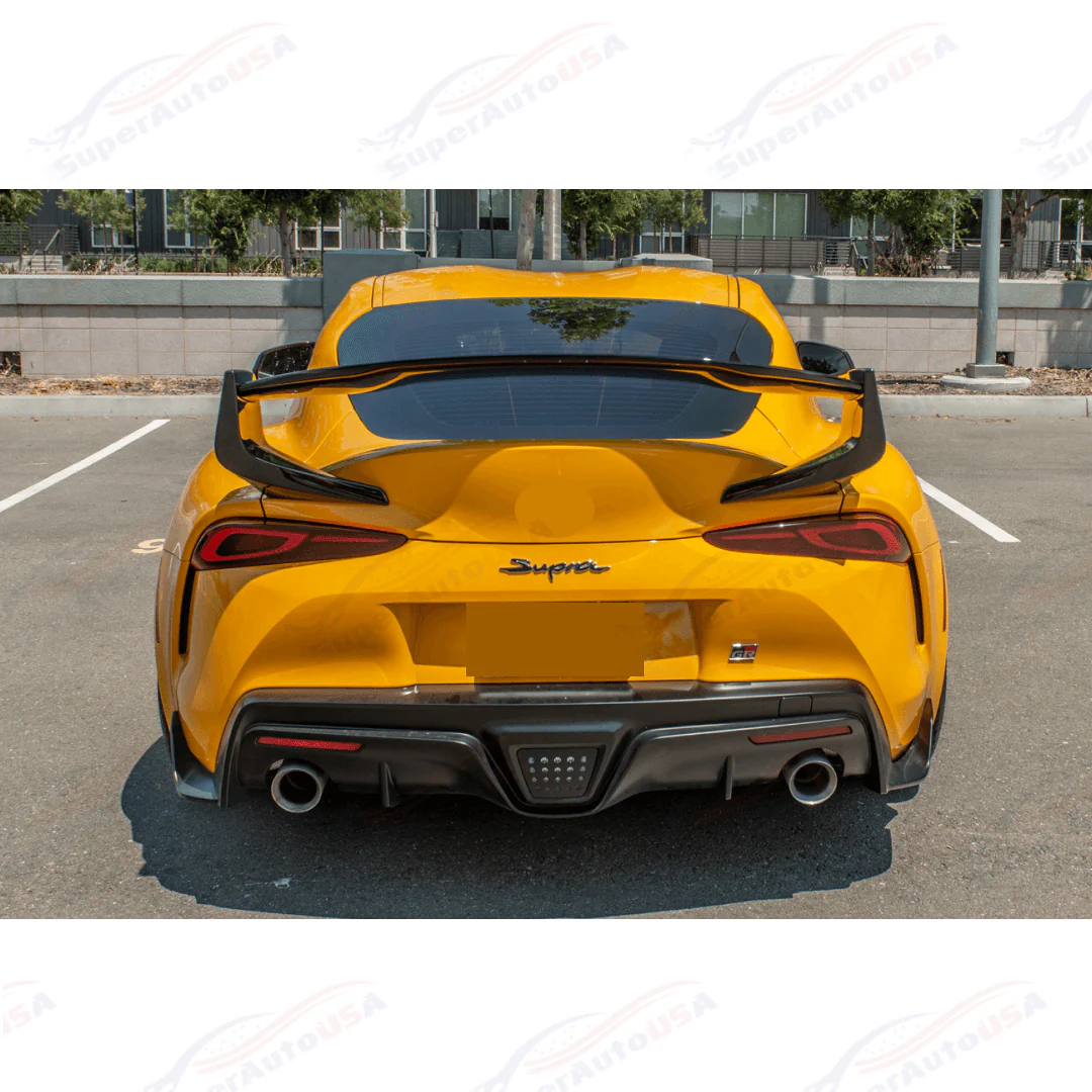 Fits 2020-Up Toyota GR Supra ST Gloss Black Rear Trunk Spoiler Wing - Image 4