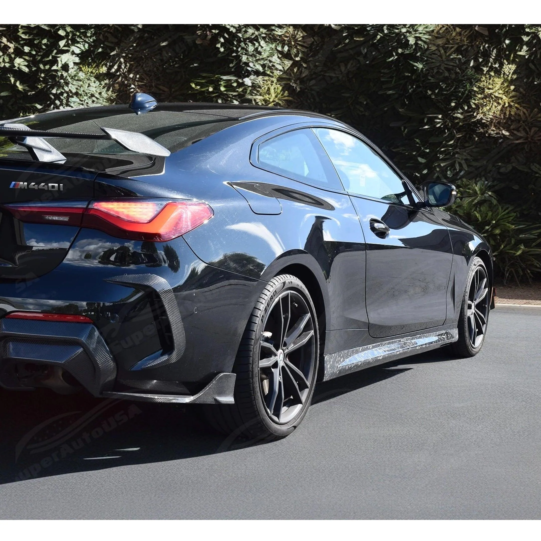 Fits 2021-2025 BMW 4 Series G22 G23 430i M440i Forged Carbon Fiber Side Body Skirts - Image 2