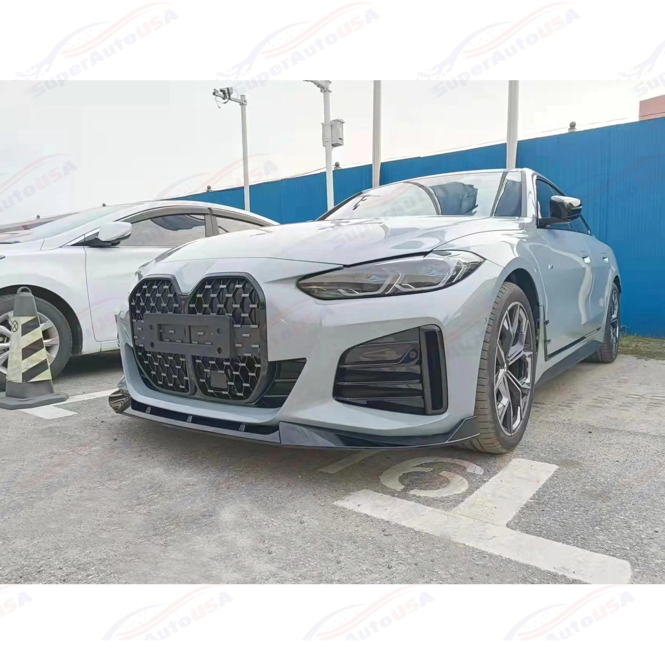 Fits 2021-2024 BMW 4 Series G26 M Sport M440i i4 430i CS Style Front Lip - Image 3