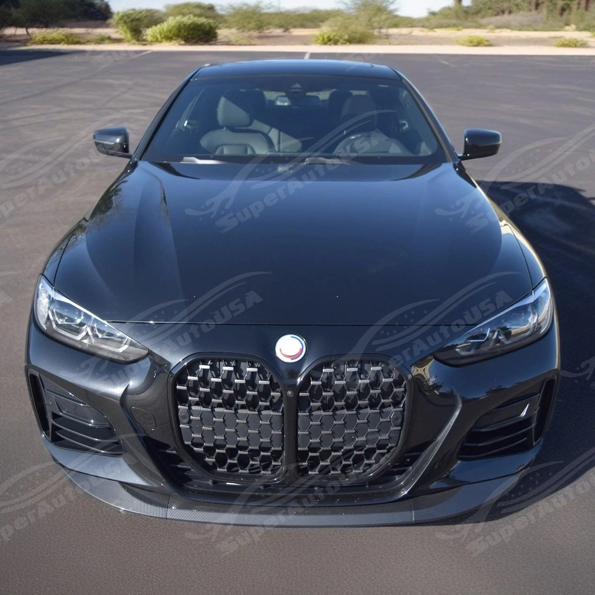 Fits 2021-2024 BMW G22/G23 430i/M440i MP Style Carbon Fiber Print Front Lip Spoiler - Image 3