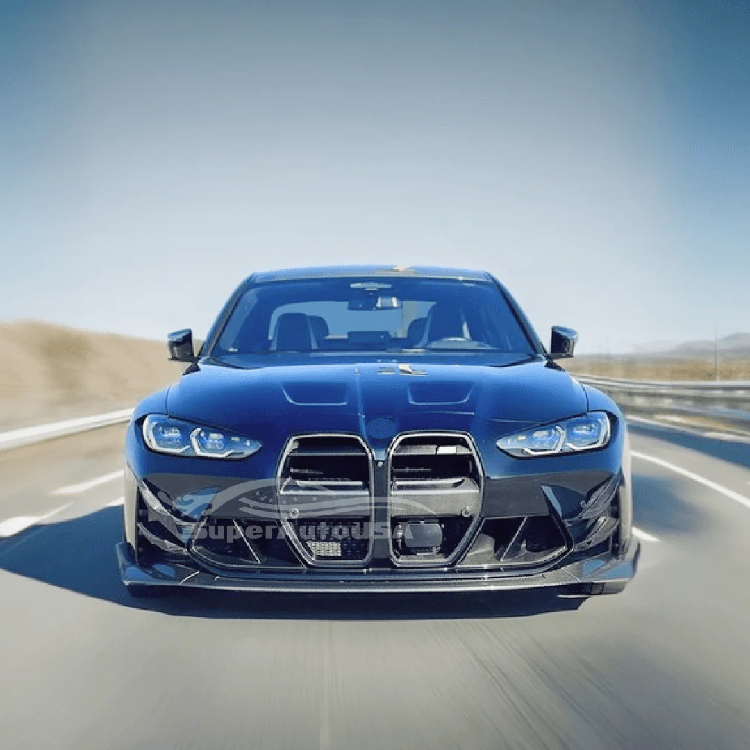 2021+ BMW G80 M3 + G82 G83 M4 - Carbon Fiber CS Style Front Lip - Image 2