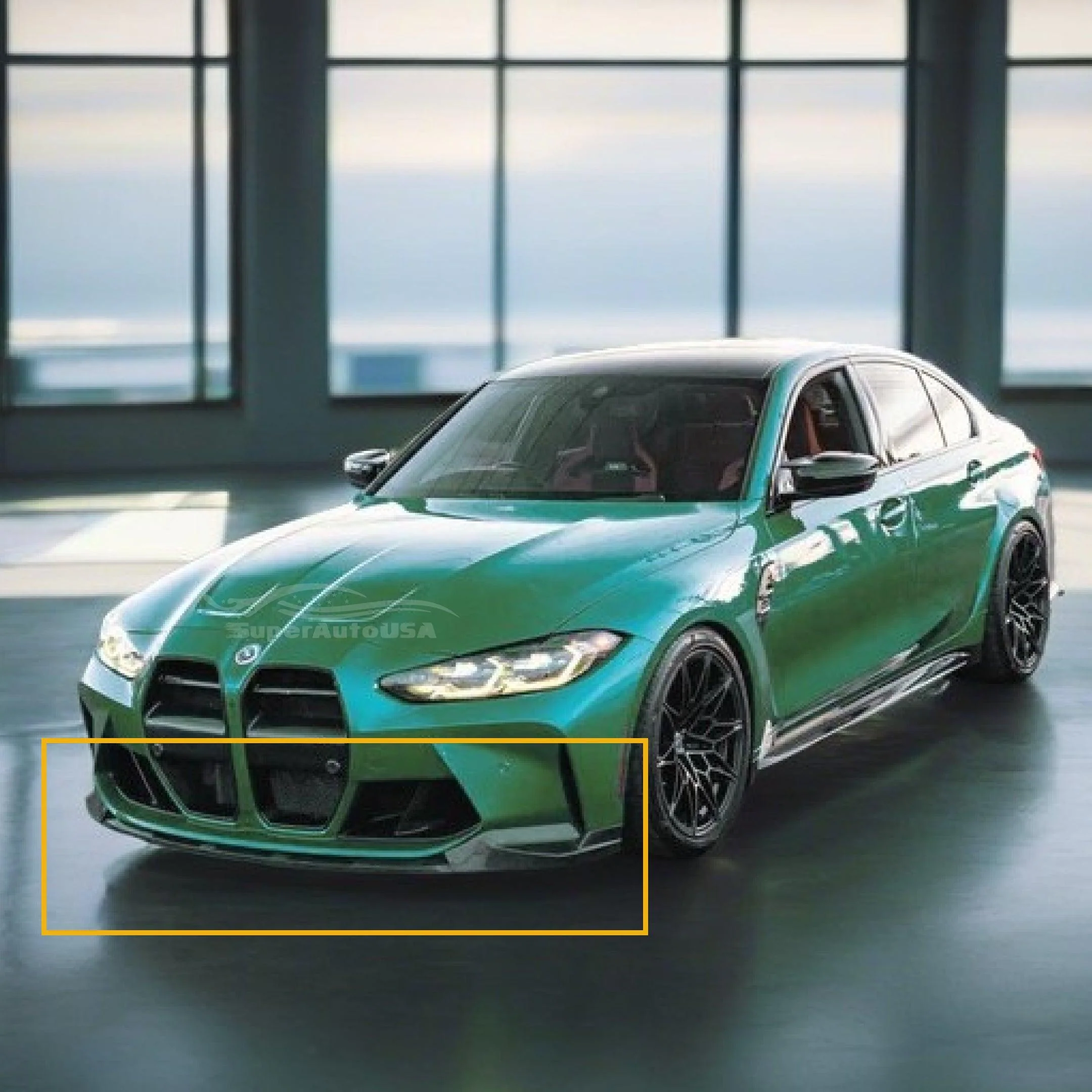 2021+ BMW G80 M3 + G82 M4 - Carbon Fiber MP Style Front Lip - Image 2