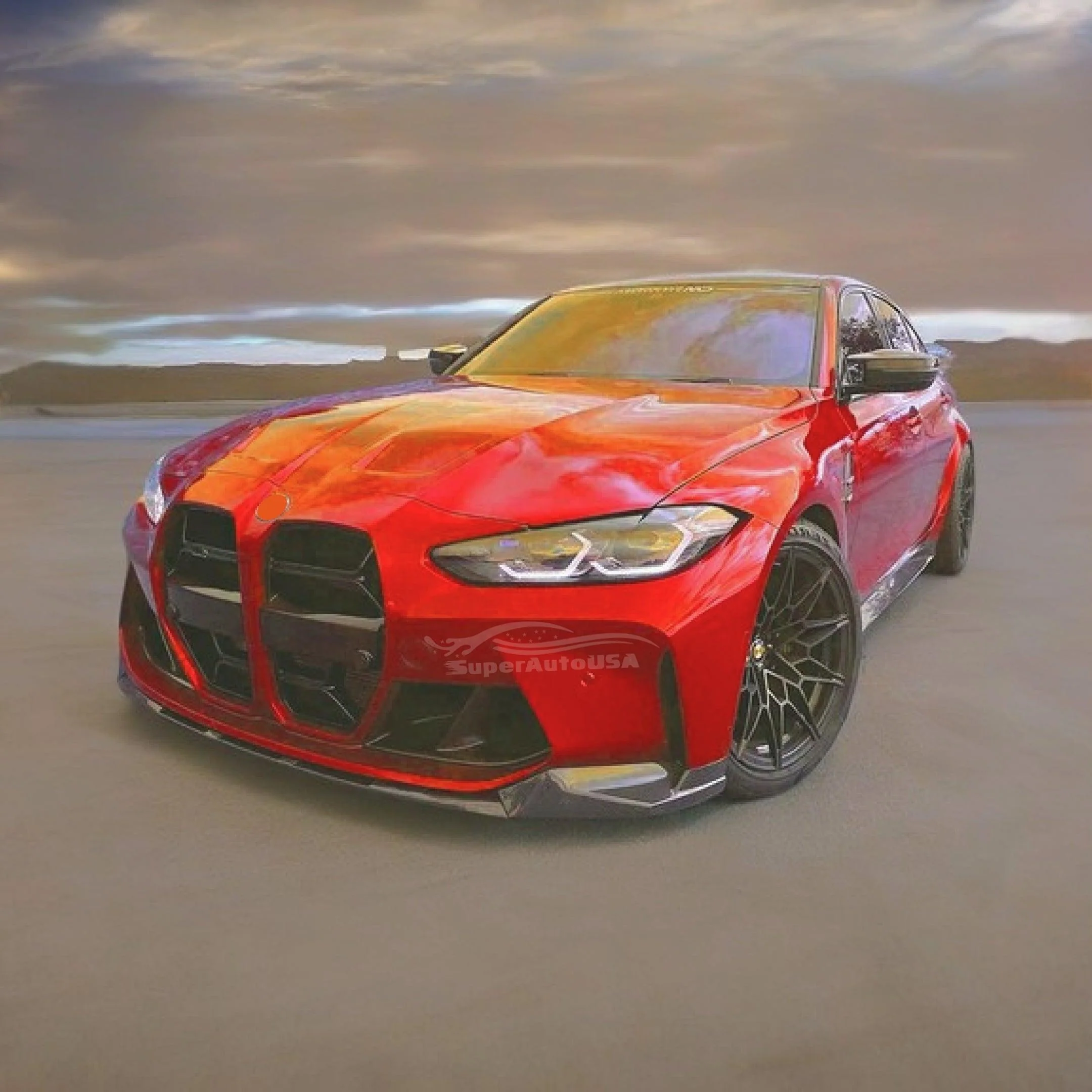 2021+ BMW G80 M3 + G82 M4 - Carbon Fiber MP Style Front Lip - Image 5