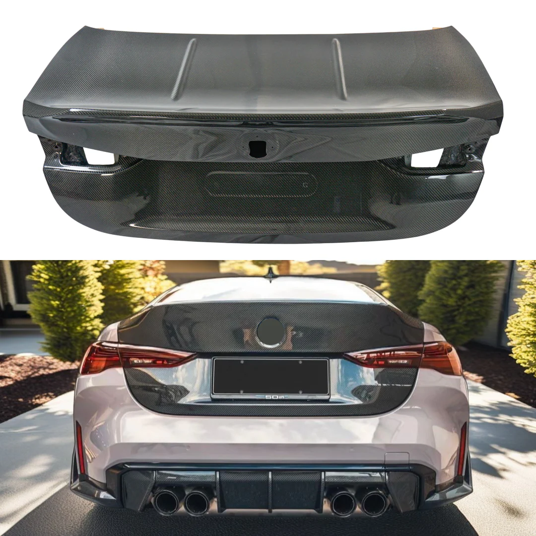 2021-2025 BMW G82 M4 + G22 430i / M440i - CSL Style Carbon Fiber Trunk Lid w/ Duckbill