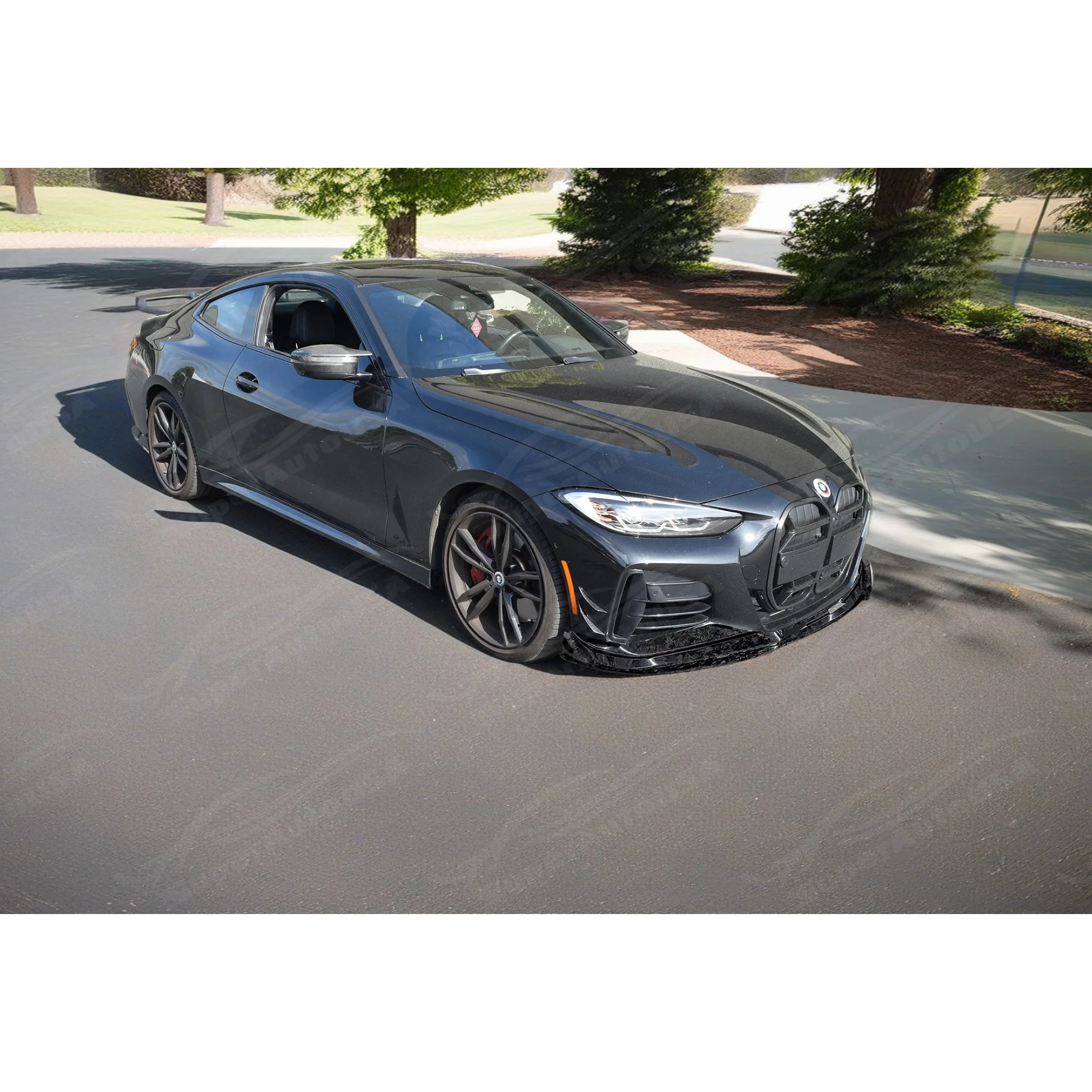 Fits 2021-2025 BMW G22/G23 430i/M440i CSL Style Forged Carbon Fiber Front Lip Spoiler - Image 3