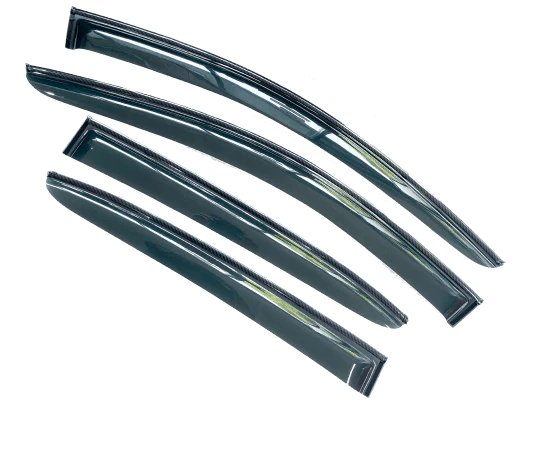 Fits 2022-2025 EV6 Carbon Fiber Print Trim Rain Guards Window Visors - Image 5