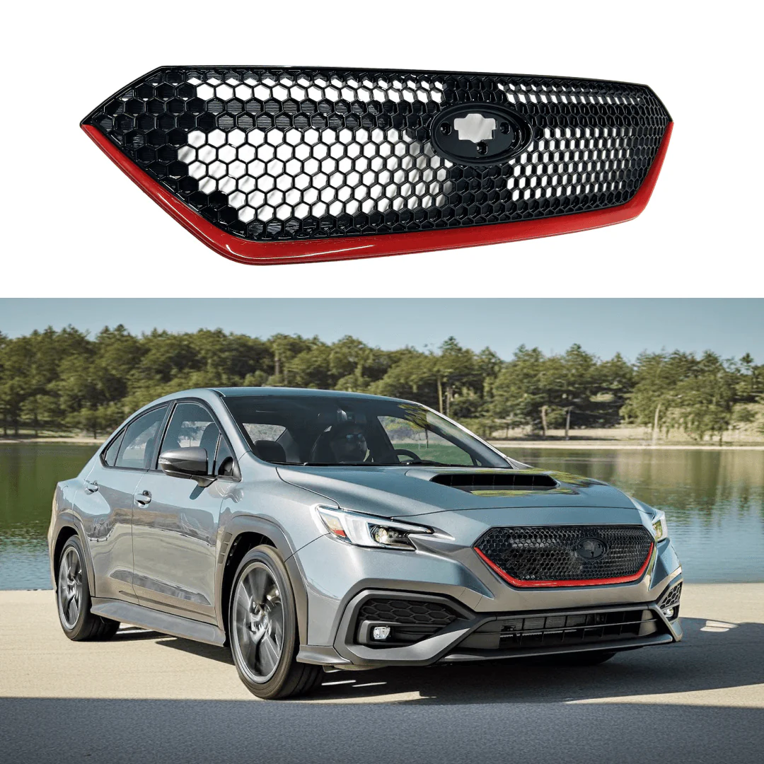 2022-2026 Subaru WRX VB - Honeycomb Grille - Gloss Red