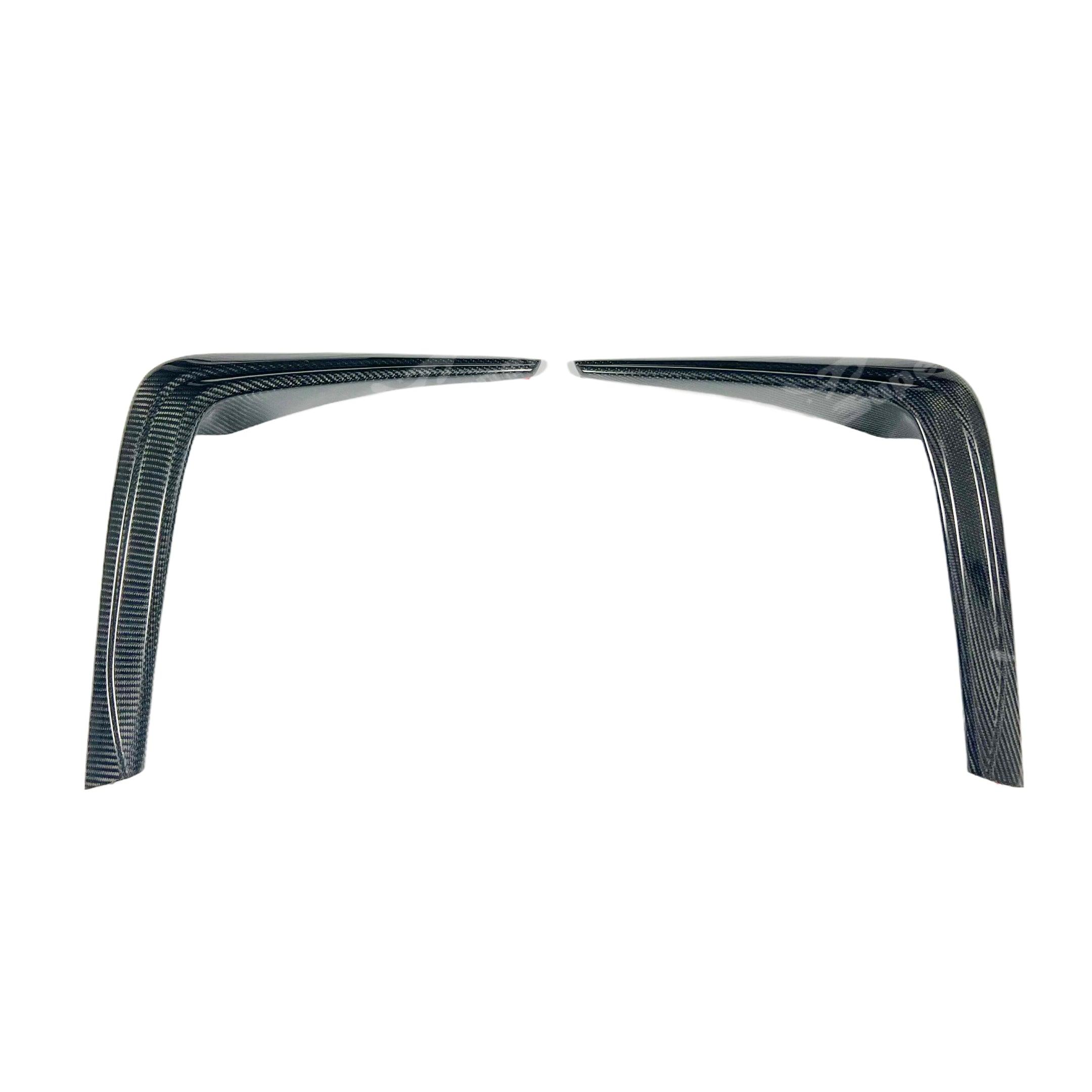 2022-2026 Toyota GR86 - Carbon Fiber Front Bumper Vent Garnish Canards w/ Plate Bracket - Image 4