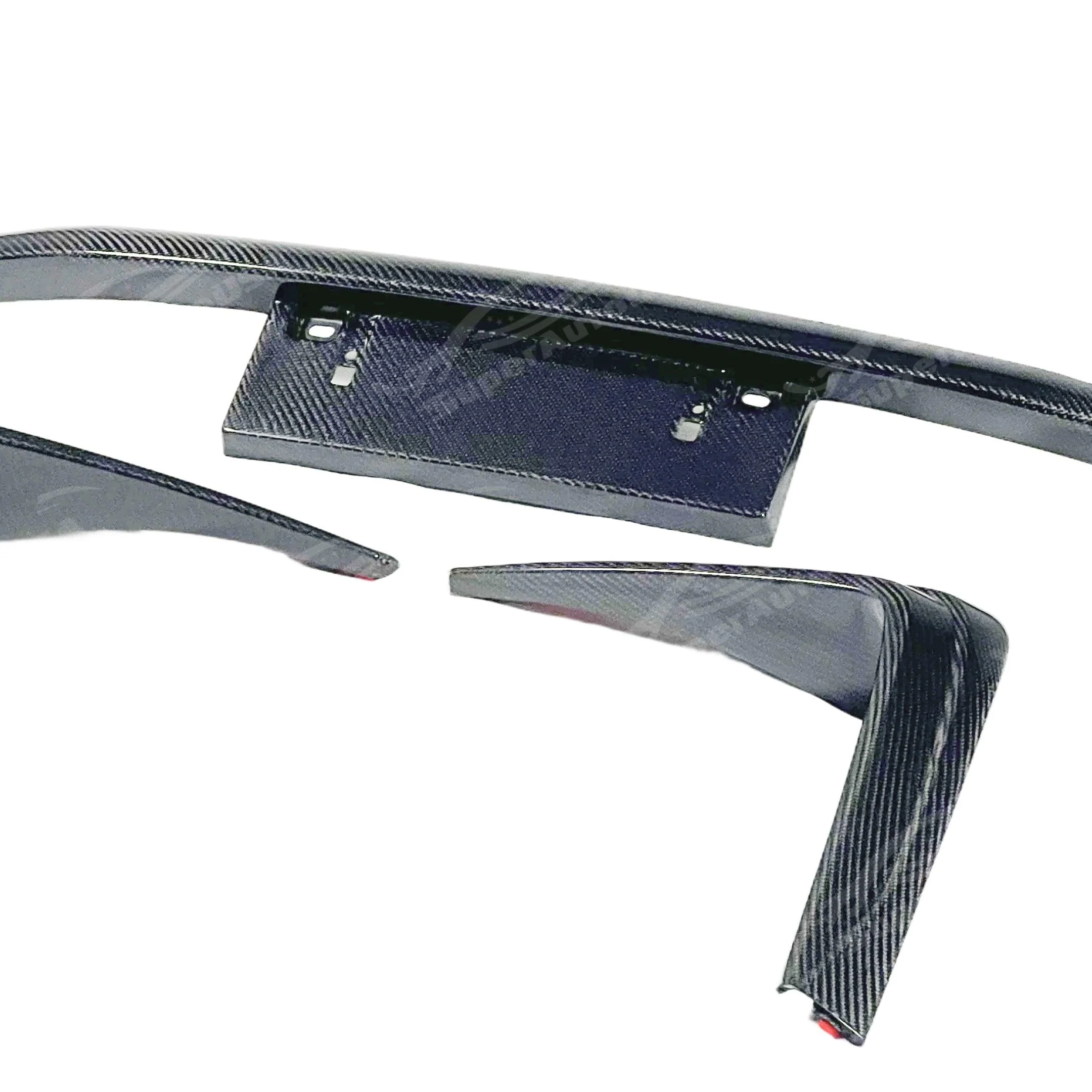 2022-2026 Toyota GR86 - Carbon Fiber Front Bumper Vent Garnish Canards w/ Plate Bracket - Image 5