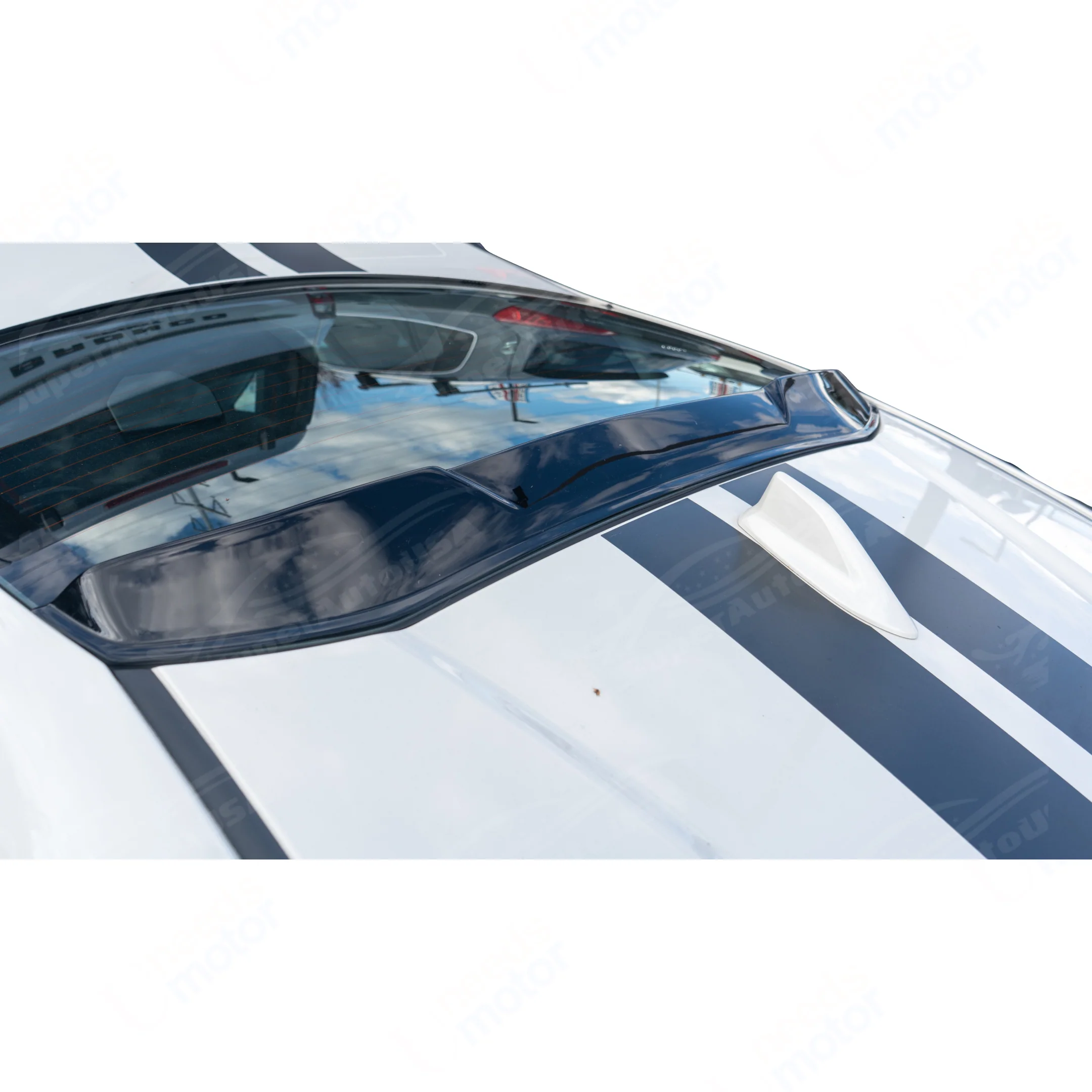 2022-2026 Toyota GR86 / Subaru BRZ - V Style Rear Roof Window Visor Spoiler - Gloss Black - Image 5