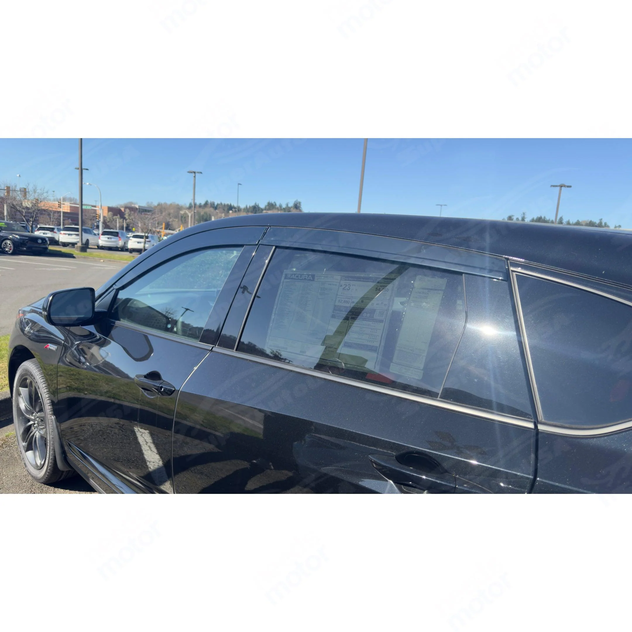 Fits 2016-2022 Lexus RX350 Window Vent Visors Rain Sun Wind Guards Shade Deflectors - Image 13