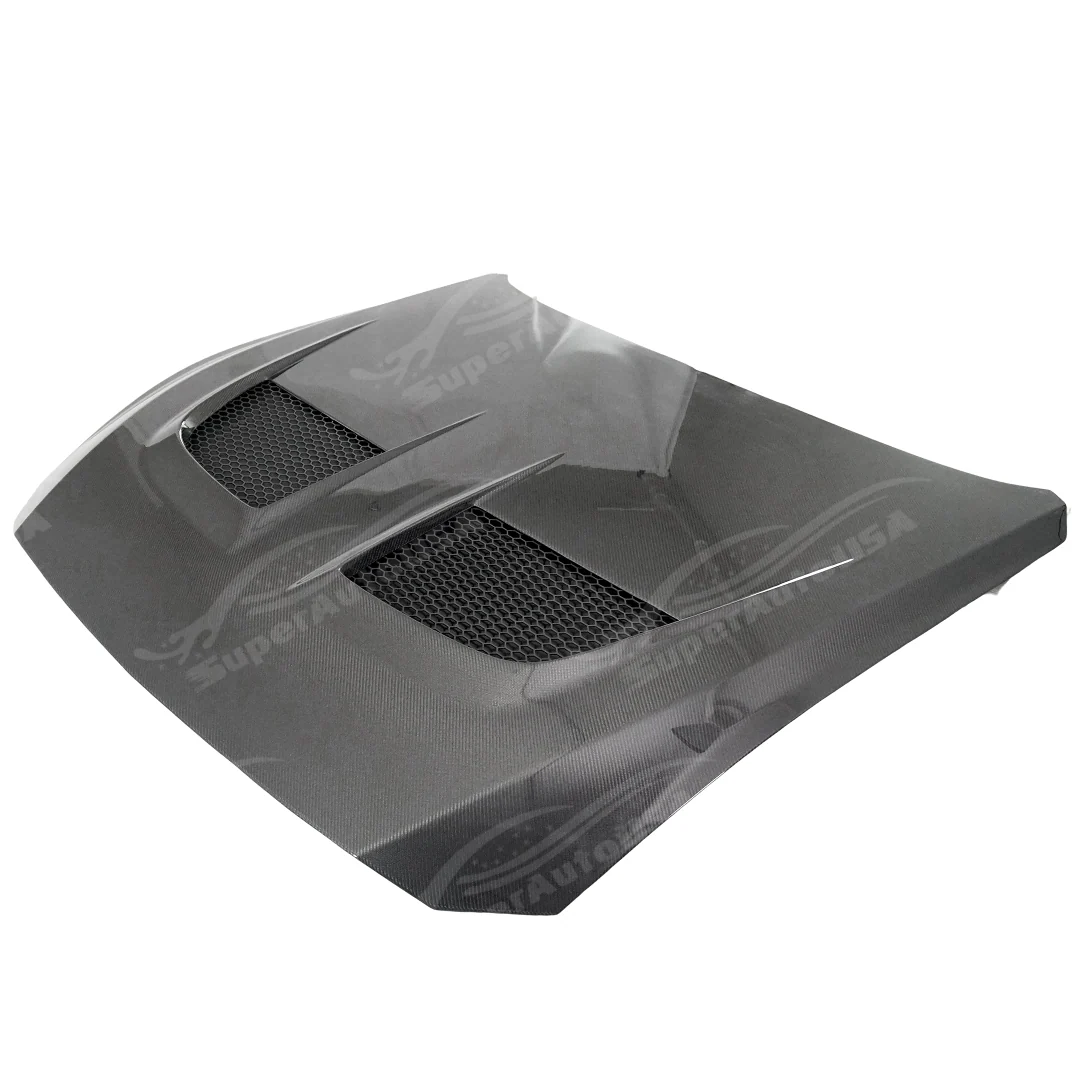 Fits 2024-26 Ford Mustang GTD Style Carbon Fiber Engine Vented Hood - Image 4