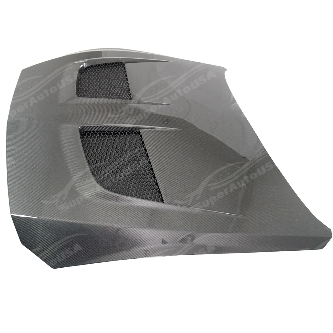 Fits 2024-26 Ford Mustang GTD Style Carbon Fiber Engine Vented Hood - Image 6