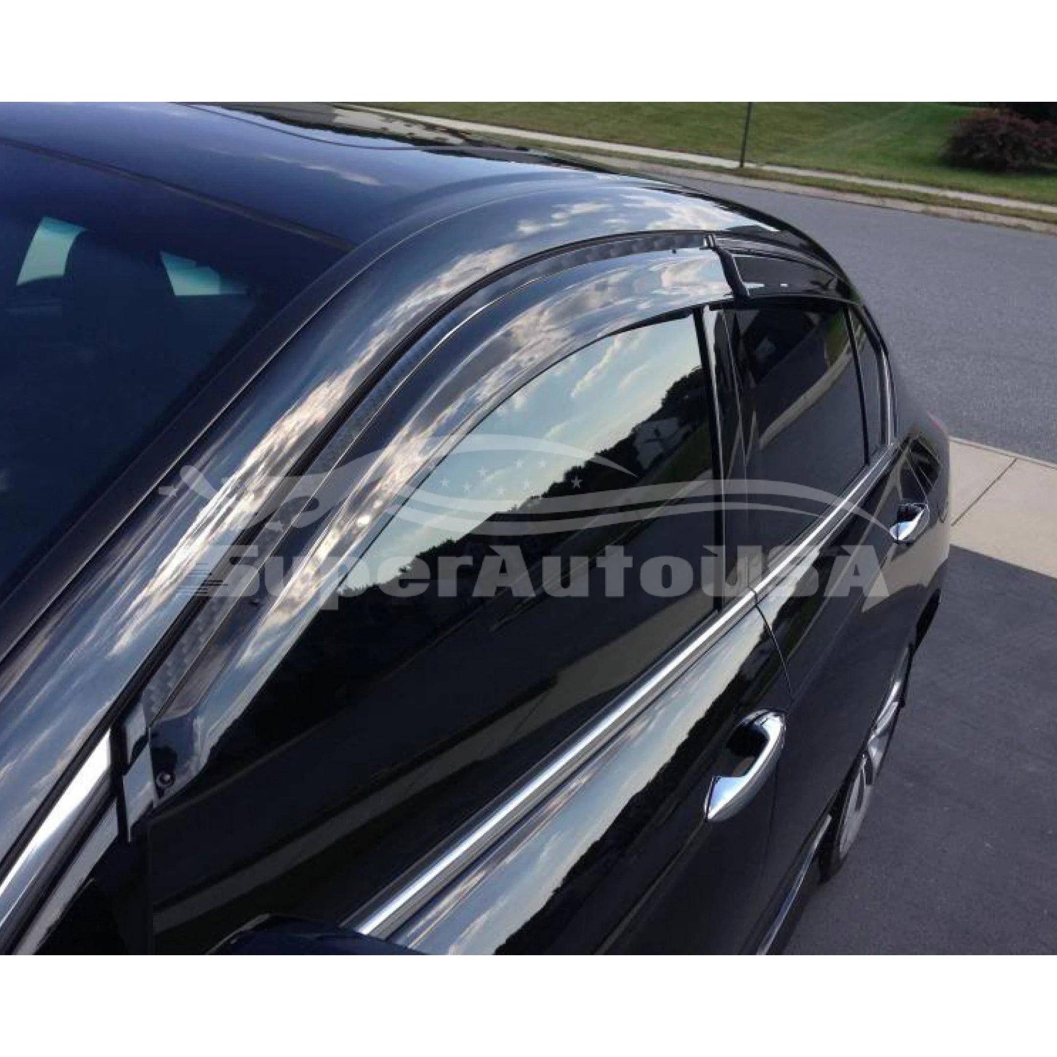 Fit 2013-2022 Acura ILX Vent Window Visors Rain Sun Wind Guards Shade Deflectors - Image 5
