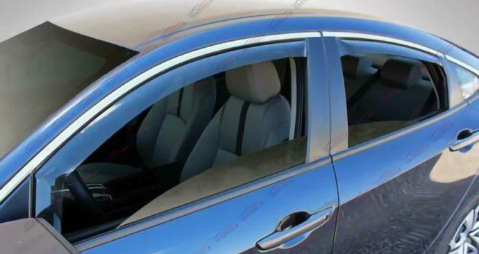 Fit 2016-2022 Acura ILX In-Channel Rain Guard Side Window Visor Vent Deflectors - Image 12